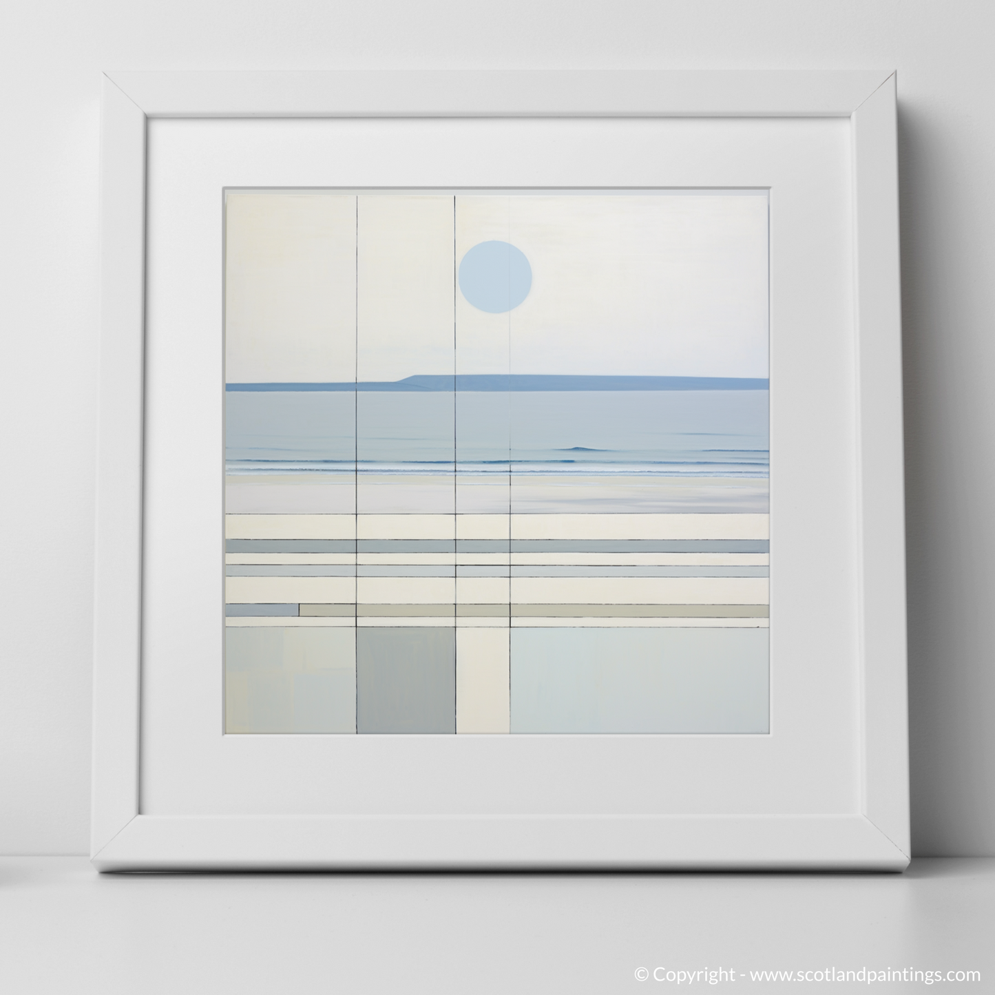 Gullane Beach Serenity: An Abstract Coastal Tapestry