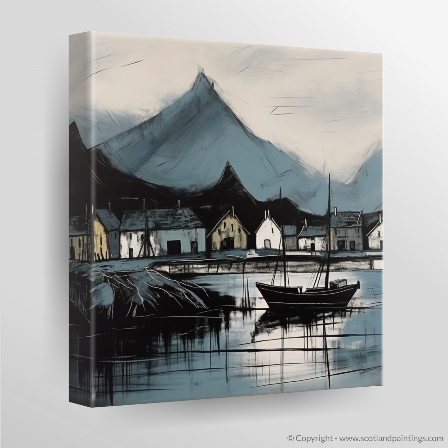Painting and Art Print of Fort William, Highlands. Fort William: Harbour of the Highlands.