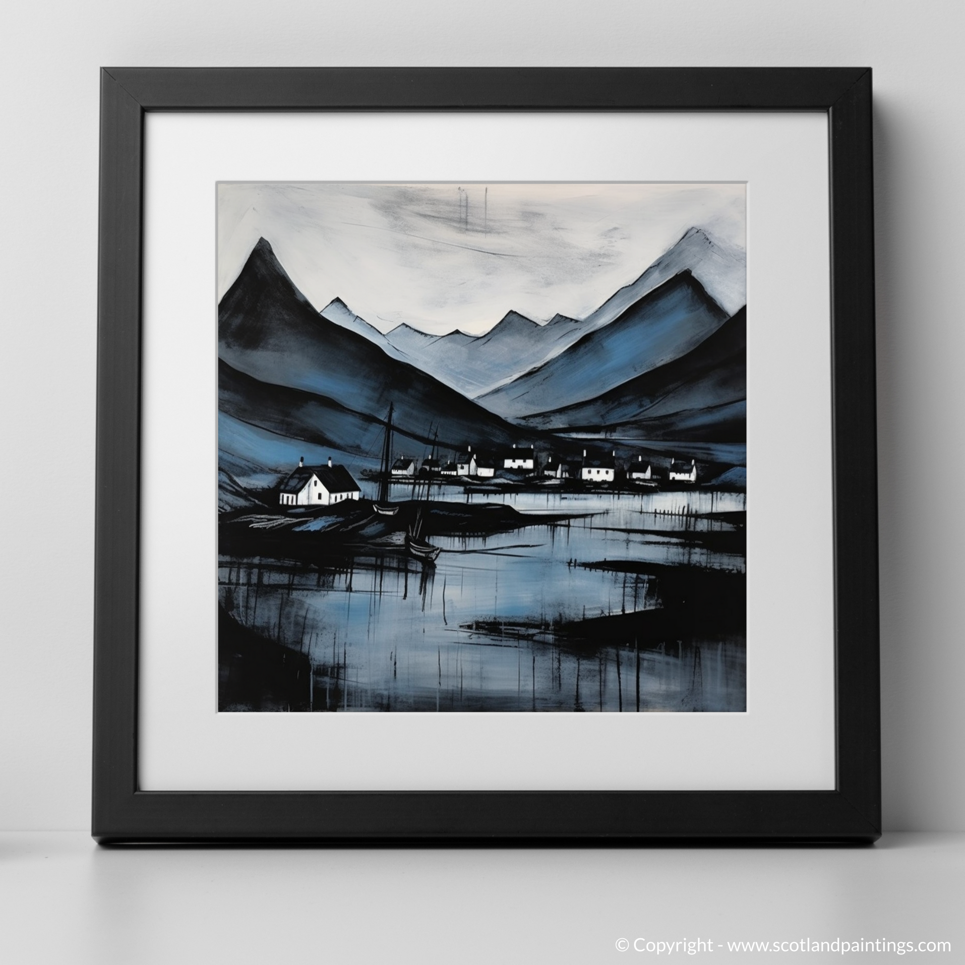 Art Print of Fort William, Highlands with a black frame