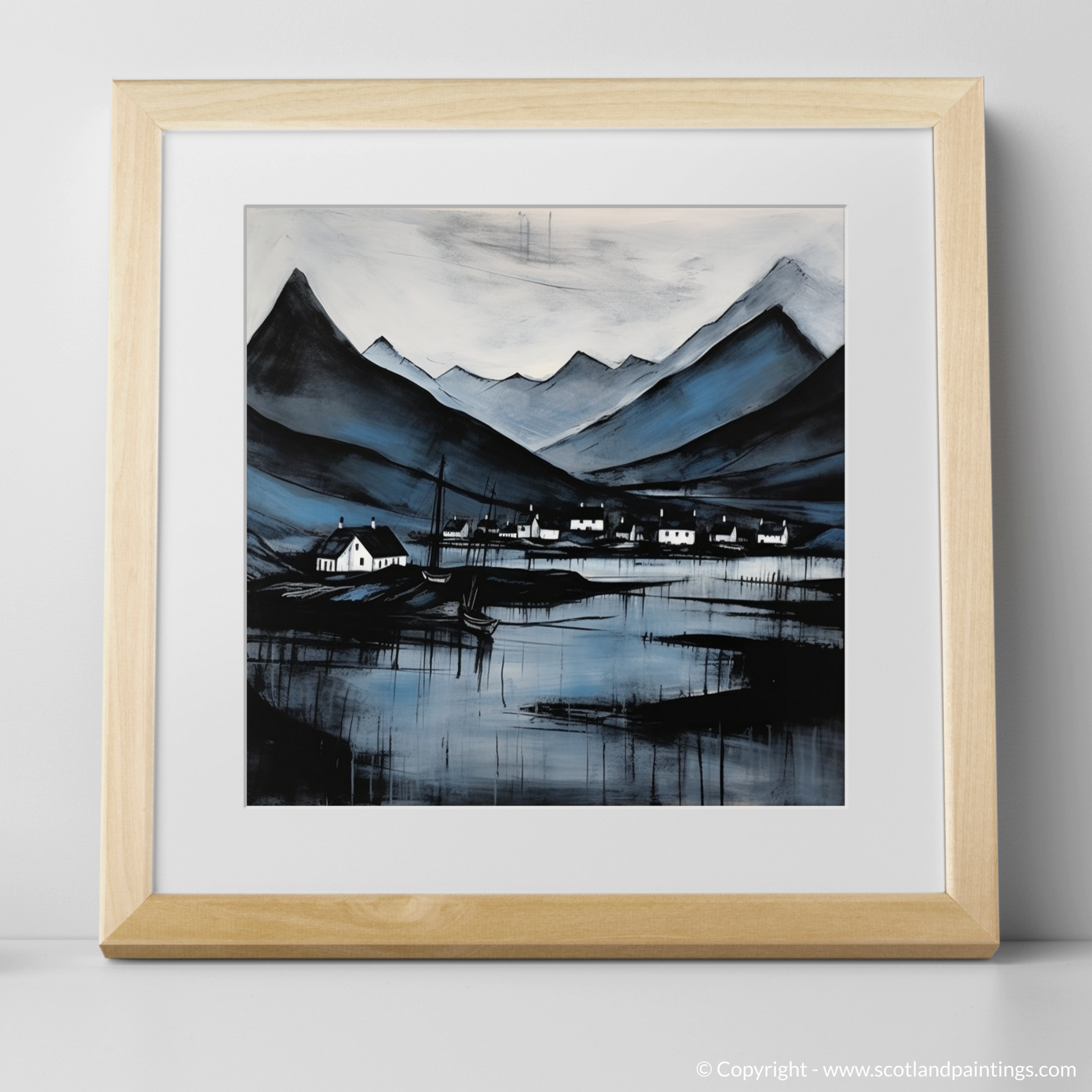 Art Print of Fort William, Highlands with a natural frame