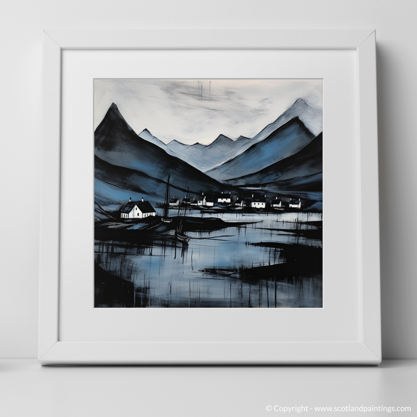 Art Print of Fort William, Highlands with a white frame