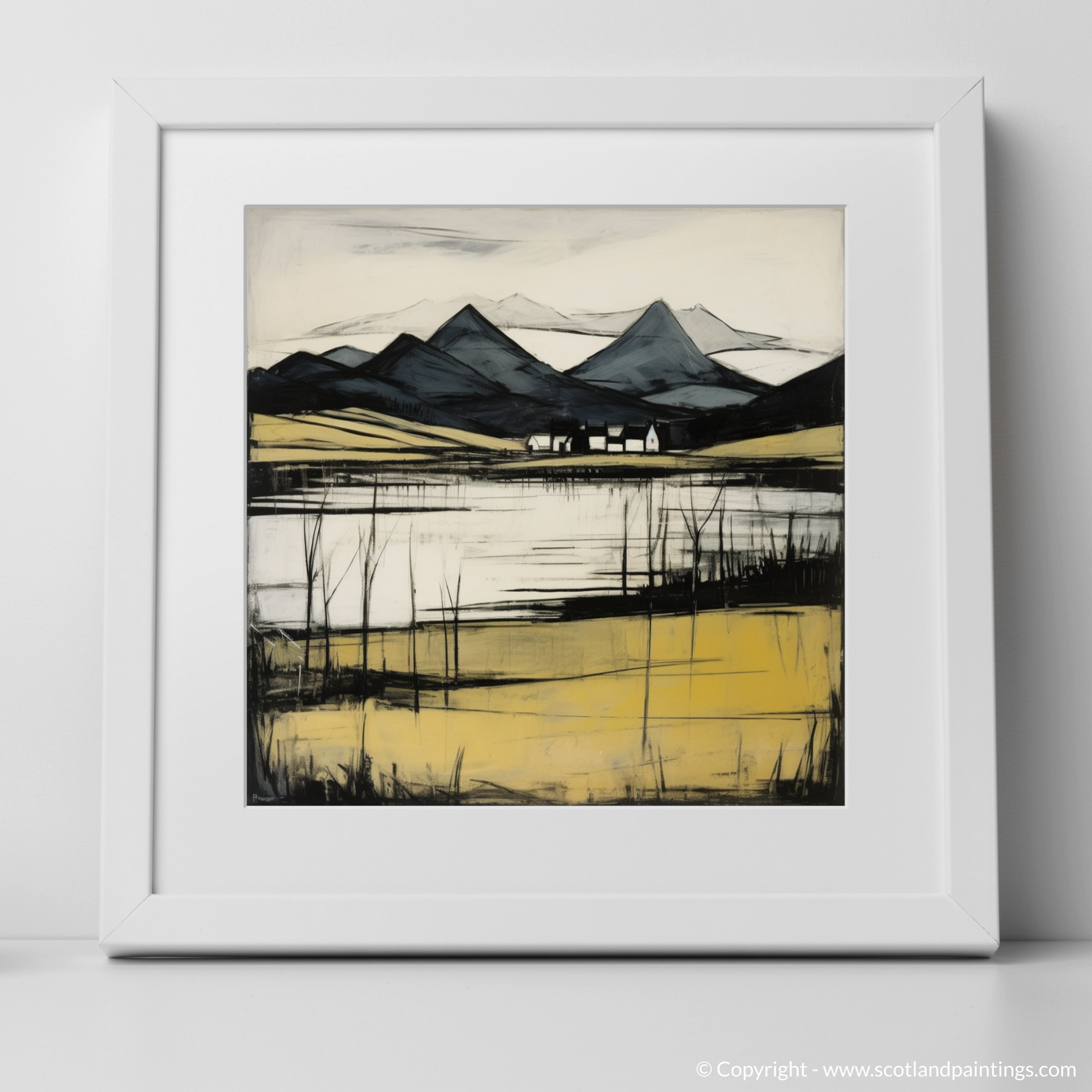 Art Print of Loch Awe, Argyll and Bute with a white frame