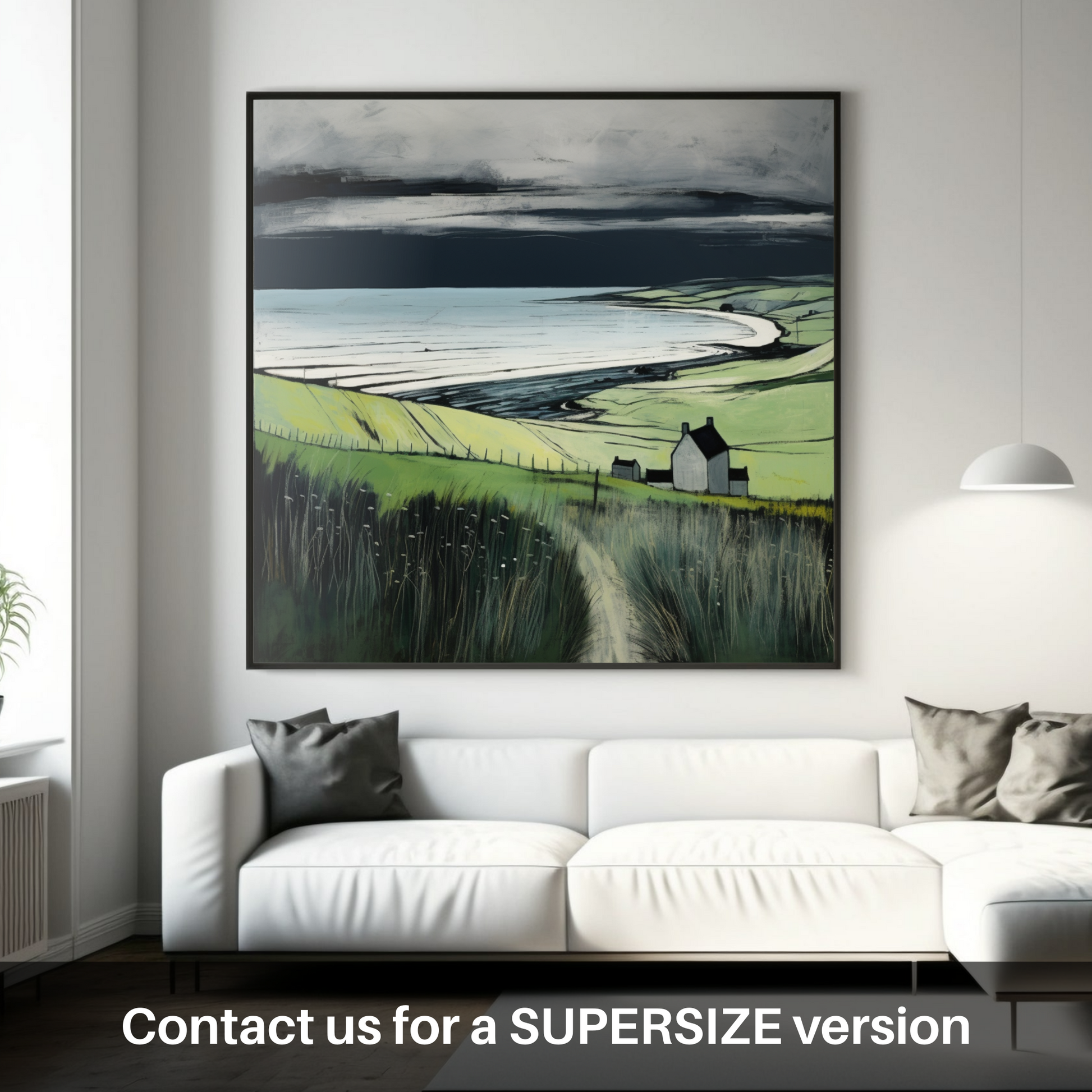 Huge supersize print of Lunan Bay, Angus