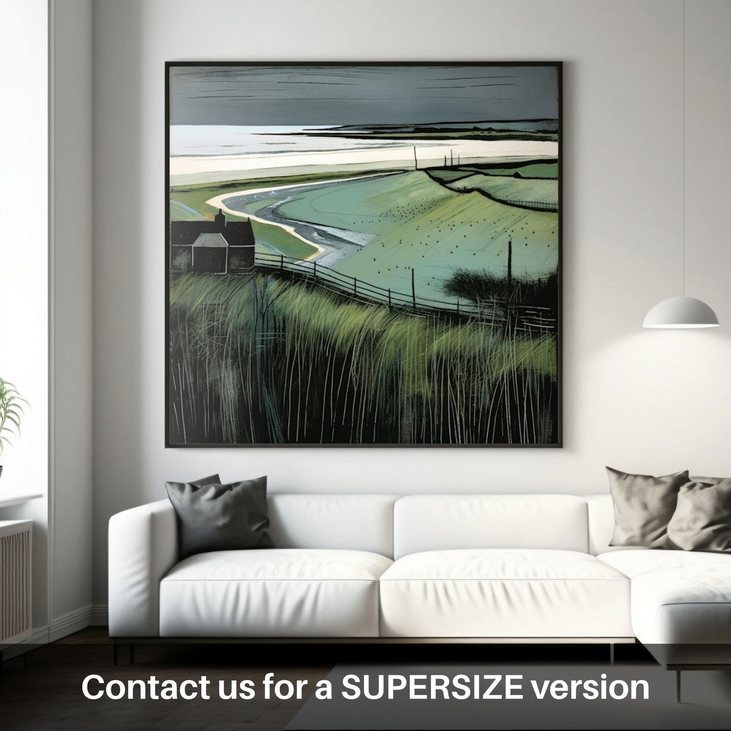 Huge supersize print of Lunan Bay, Angus