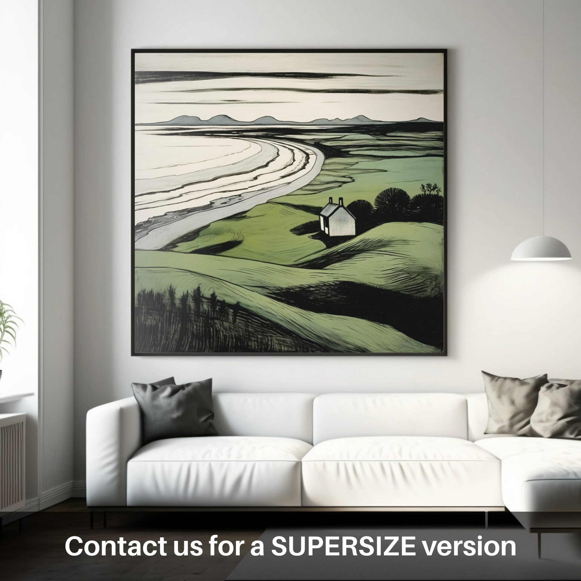 Huge supersize print of Lunan Bay, Angus