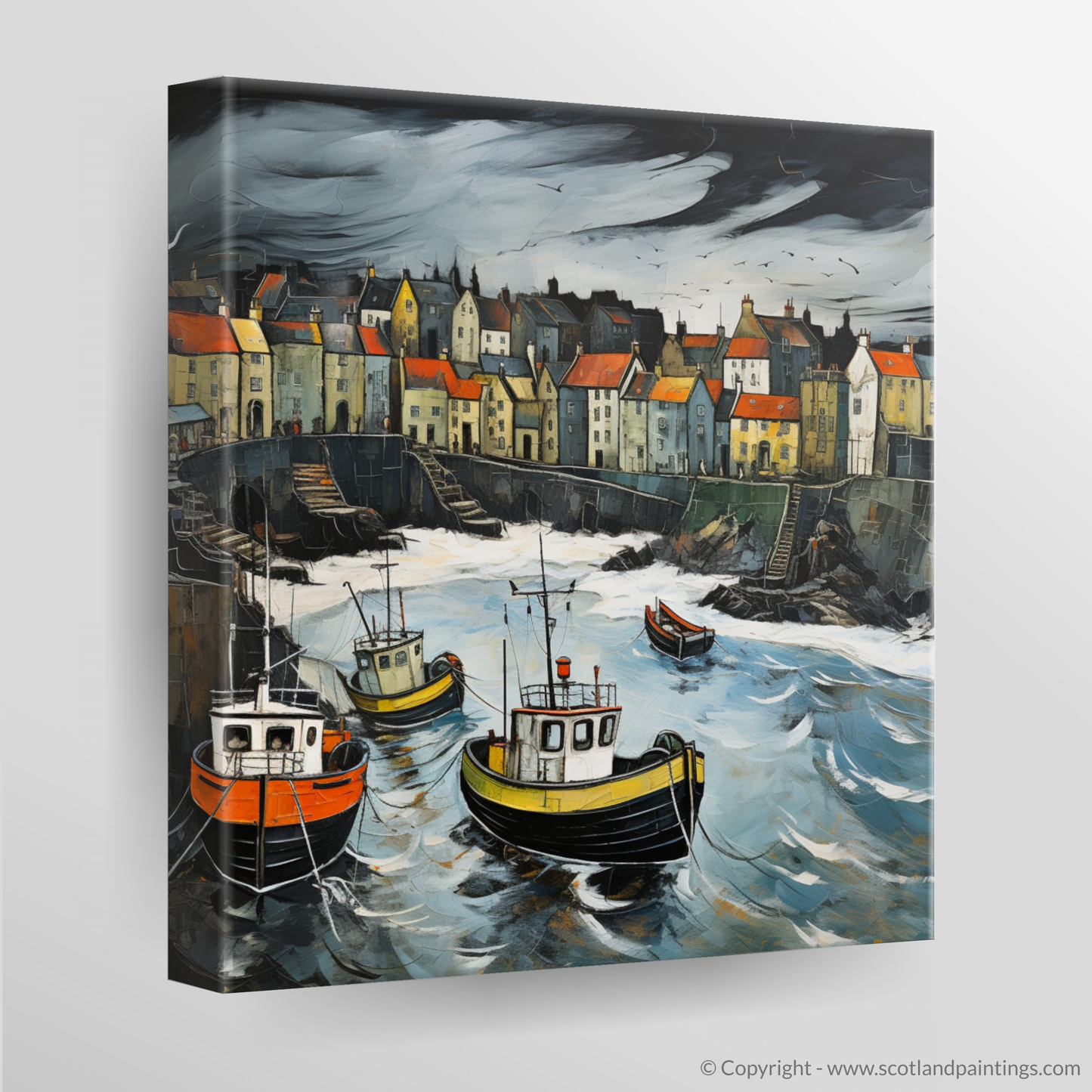 Storm's Embrace at Portsoy Harbour