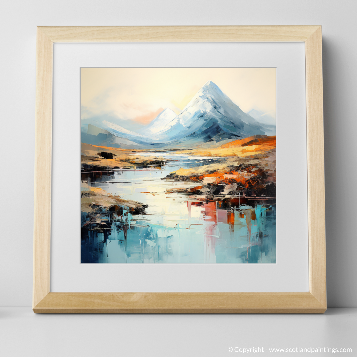 Highland Majesty: An Abstract Tribute to Buachaille Etive Mòr
