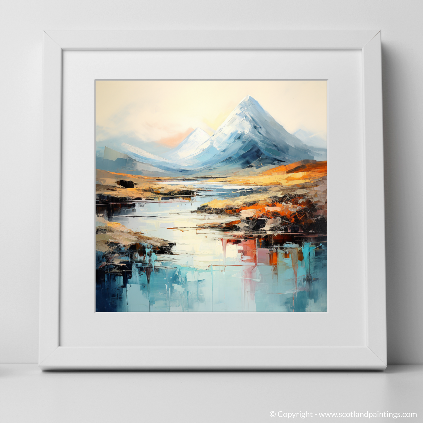 Highland Majesty: An Abstract Tribute to Buachaille Etive Mòr