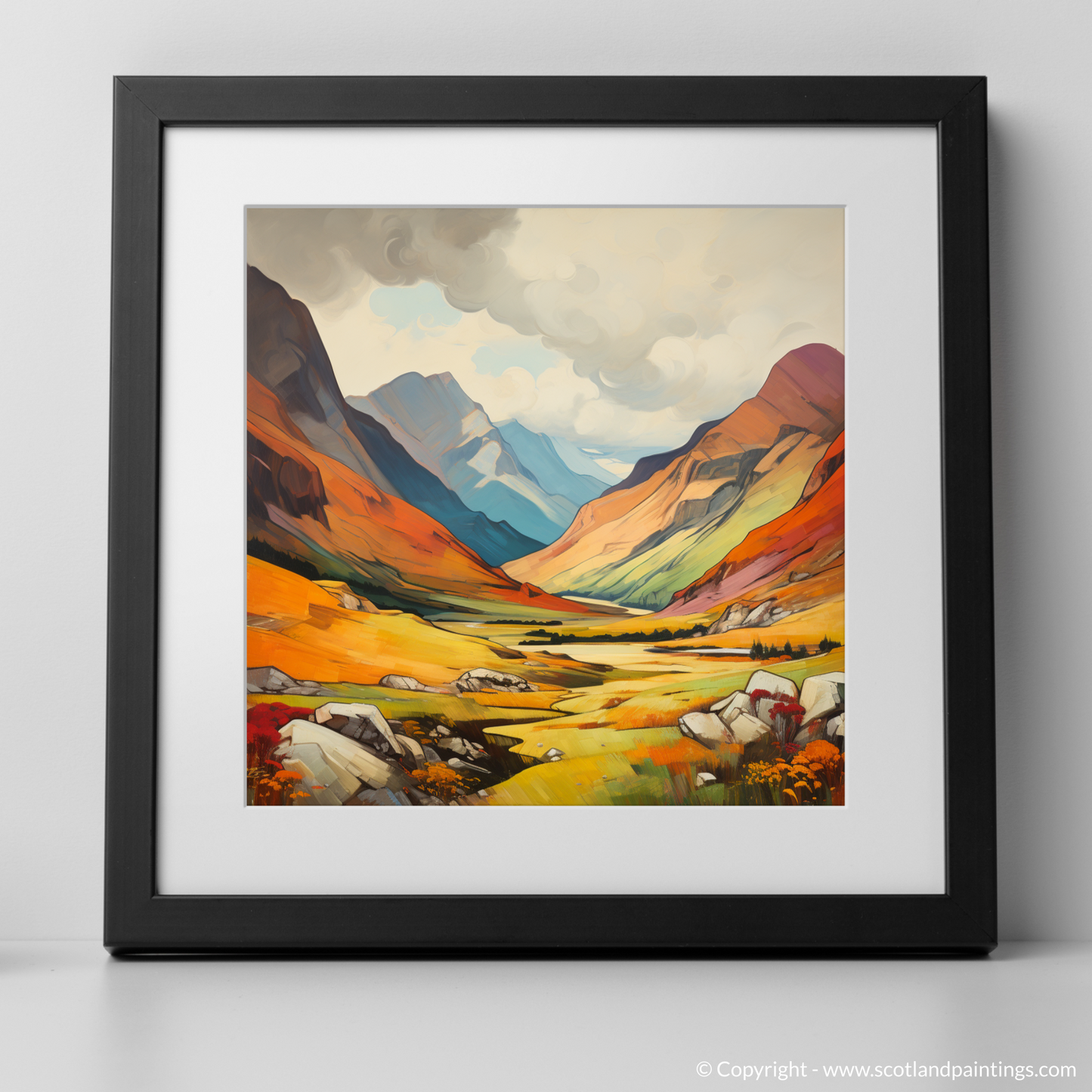 Highland Majesty: An Expressionist Ode to Glen Shiel