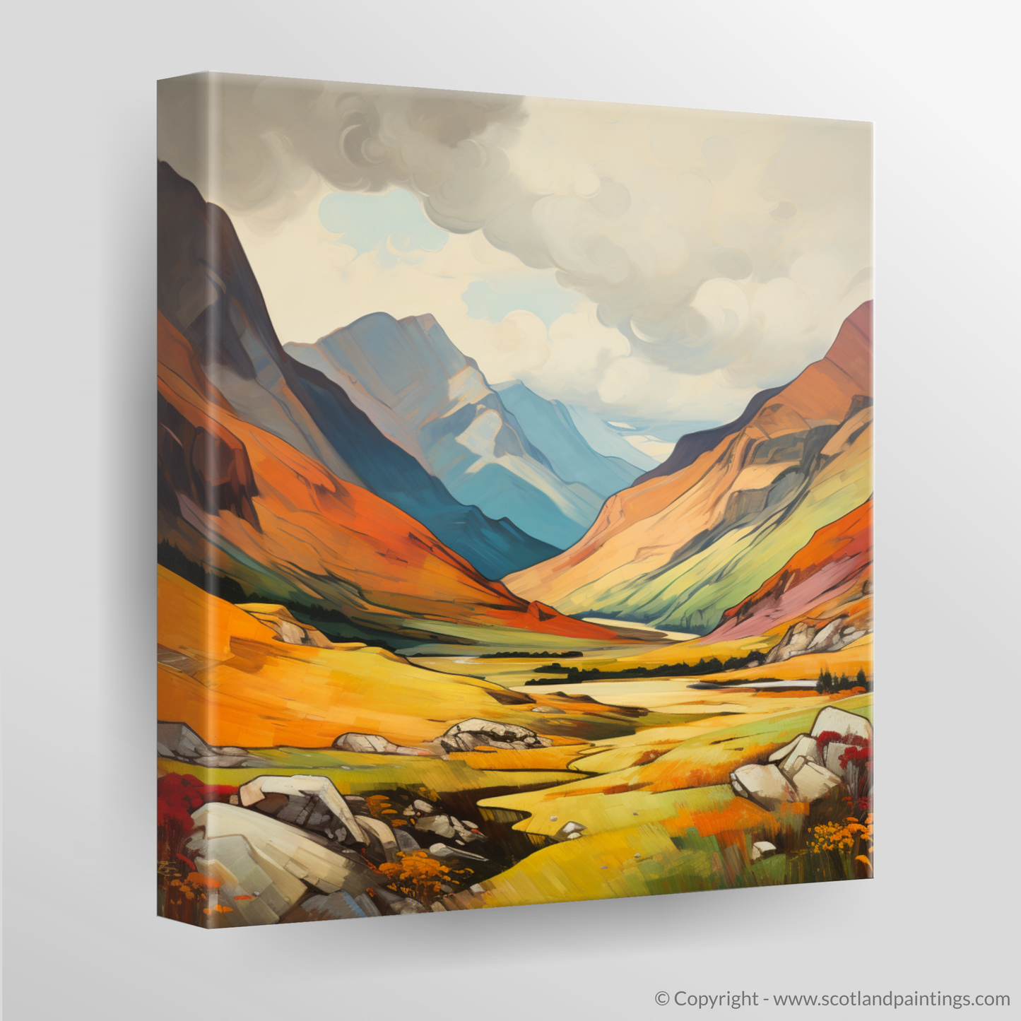 Highland Majesty: An Expressionist Ode to Glen Shiel