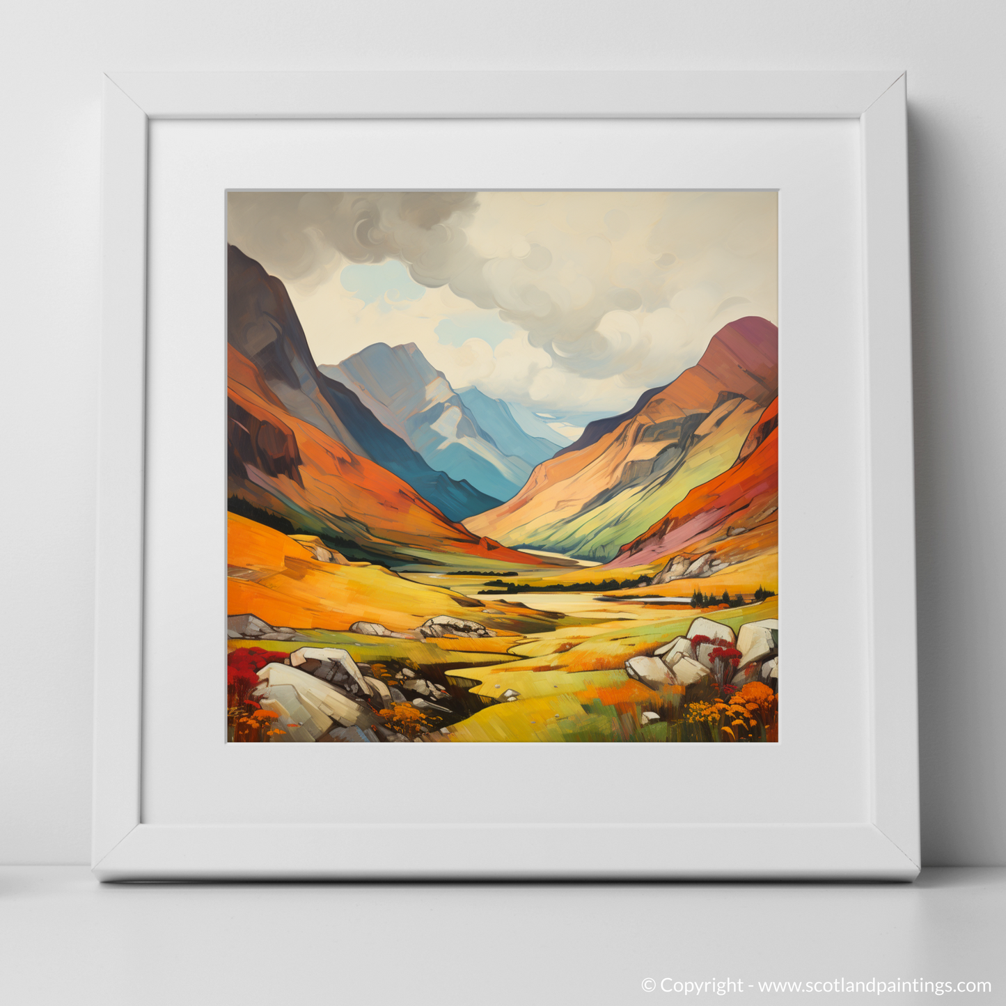 Highland Majesty: An Expressionist Ode to Glen Shiel