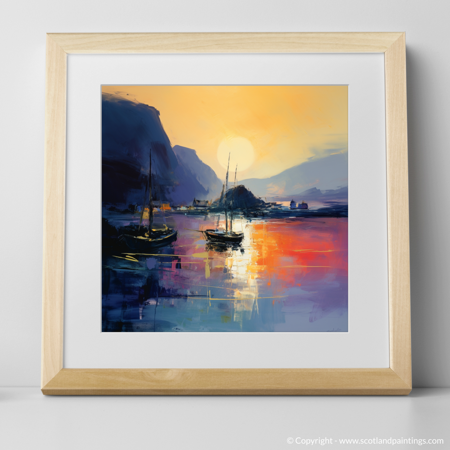 Dusk at Portree Harbour: An Abstract Ode