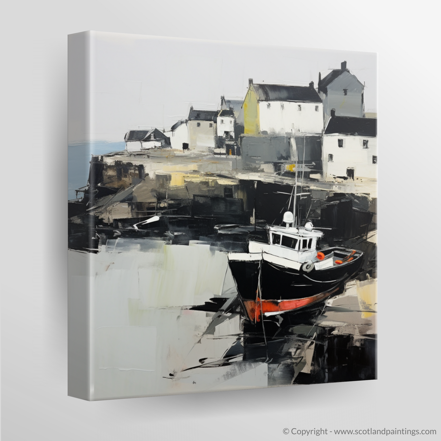 Portsoy Harbour Whispers in Abstract