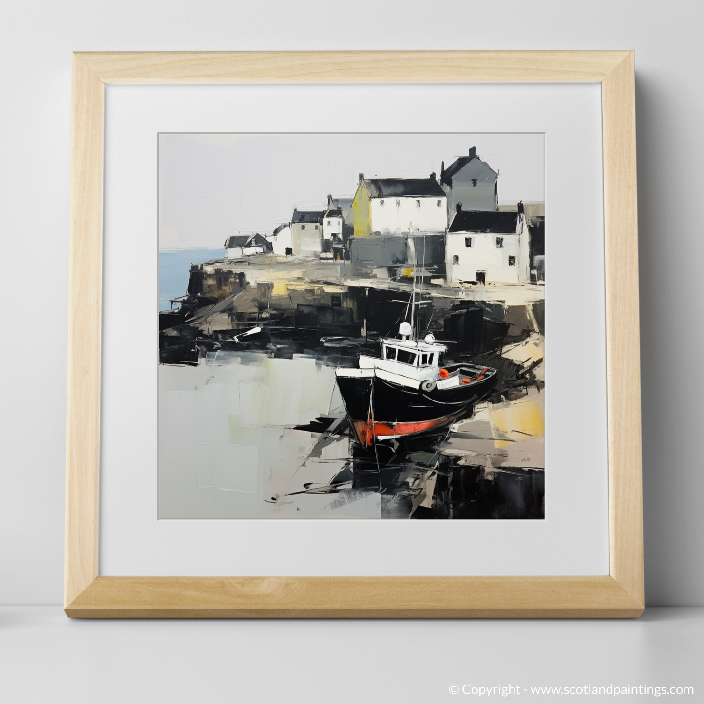 Portsoy Harbour Whispers in Abstract
