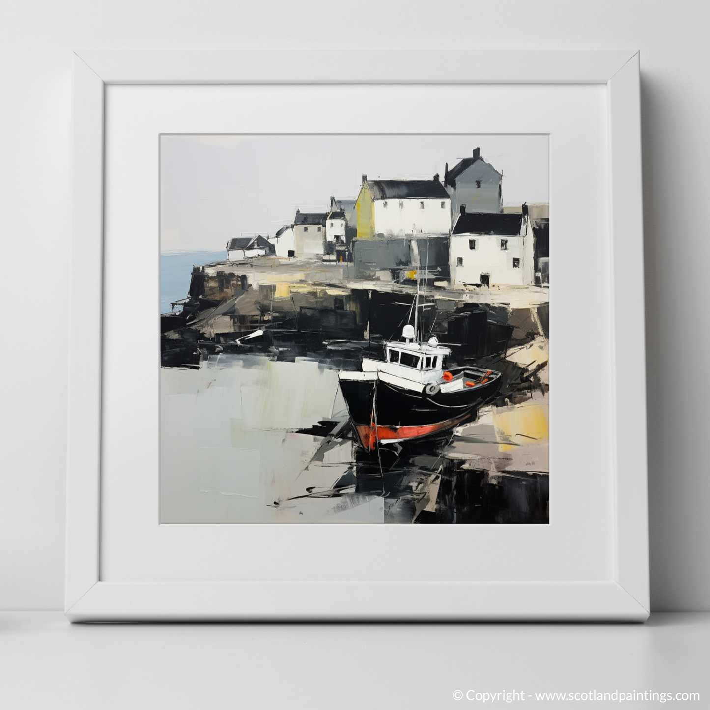 Portsoy Harbour Whispers in Abstract