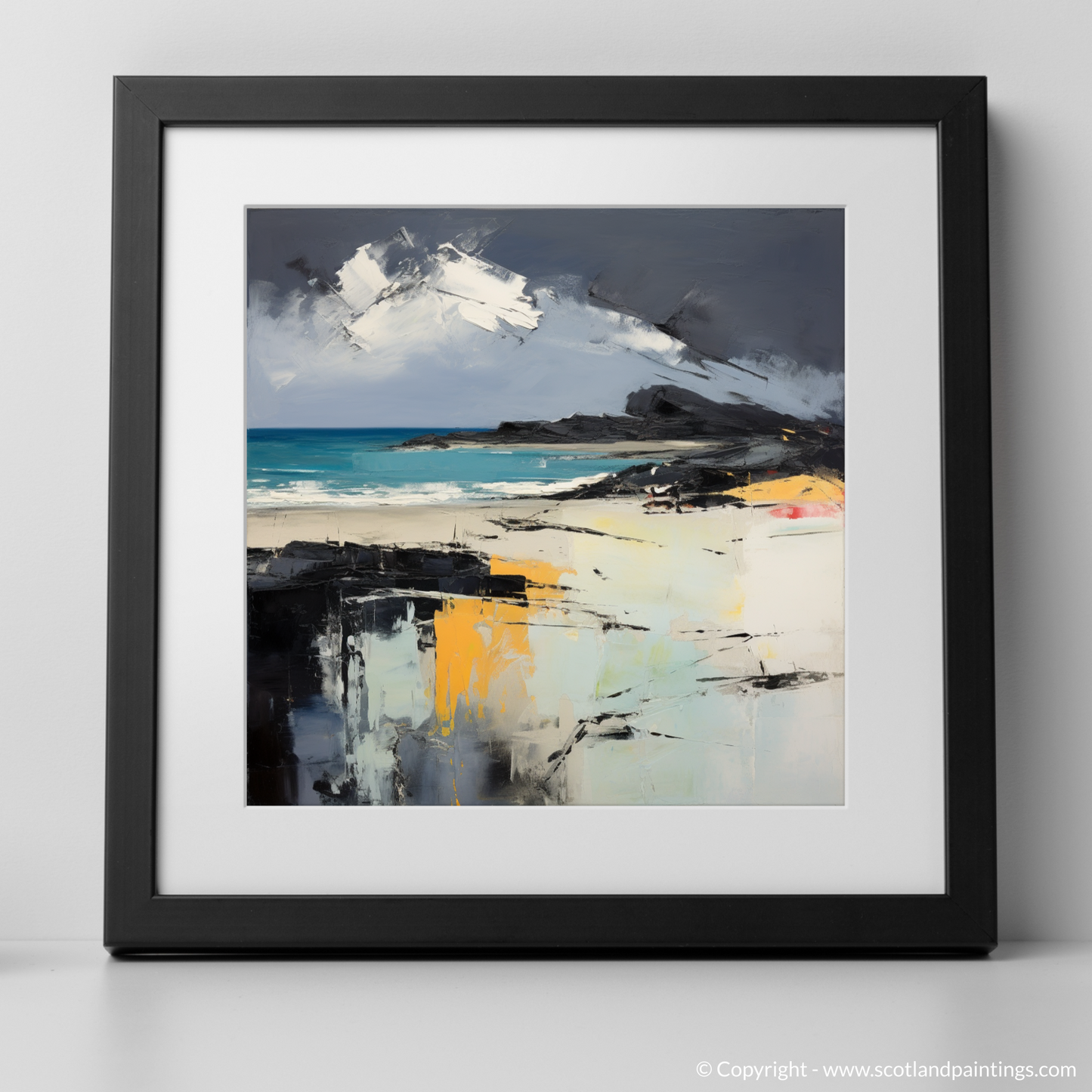 Storm's Embrace: An Abstract Ode to Camusdarach Beach