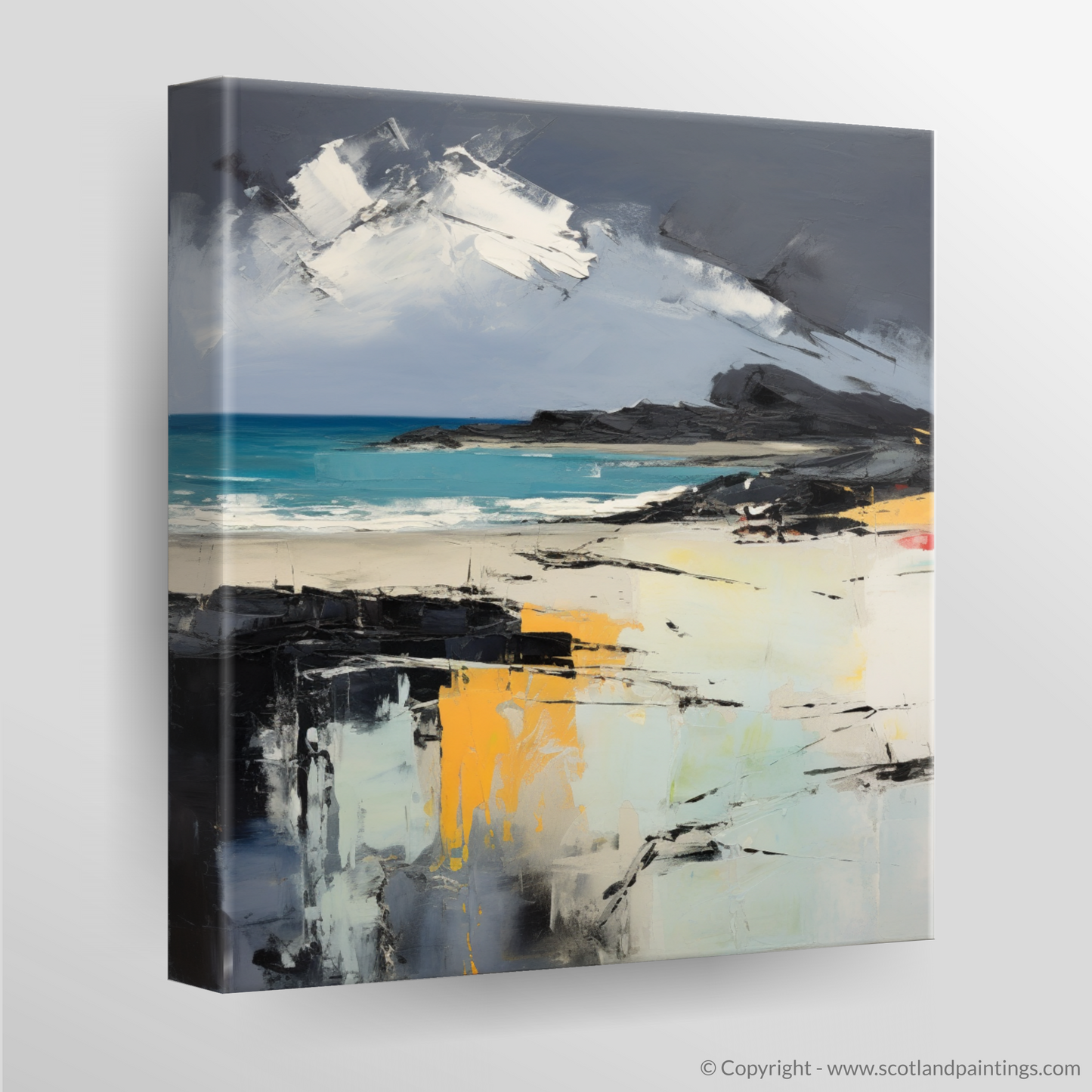 Storm's Embrace: An Abstract Ode to Camusdarach Beach