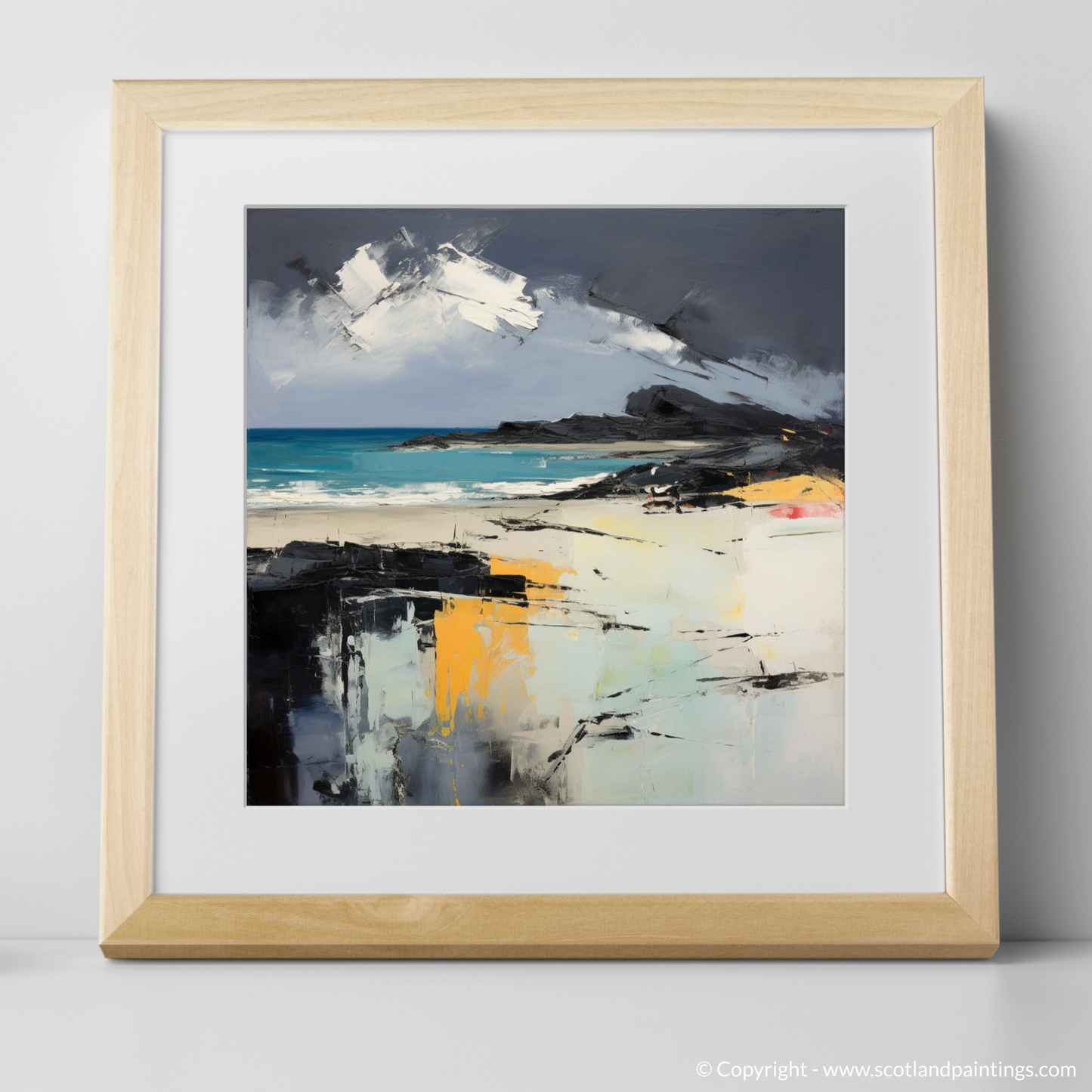 Storm's Embrace: An Abstract Ode to Camusdarach Beach