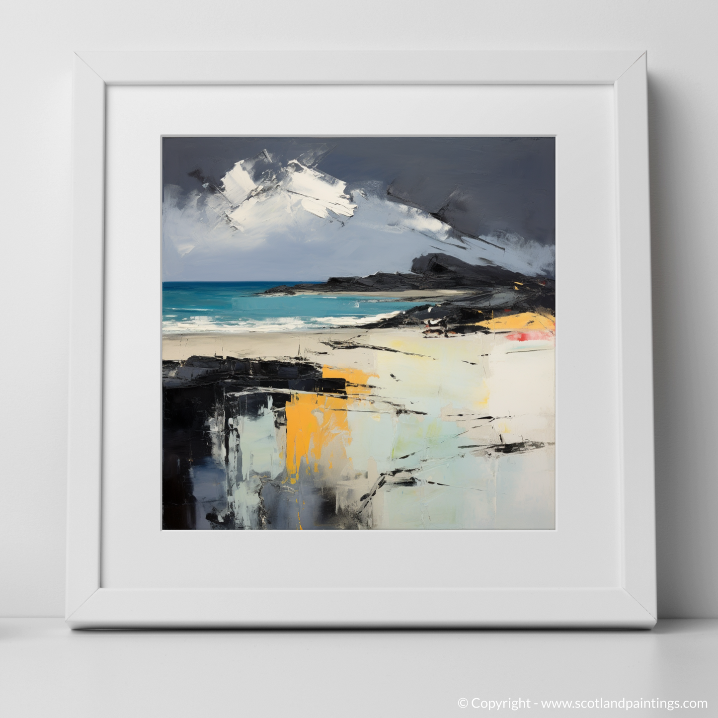 Storm's Embrace: An Abstract Ode to Camusdarach Beach