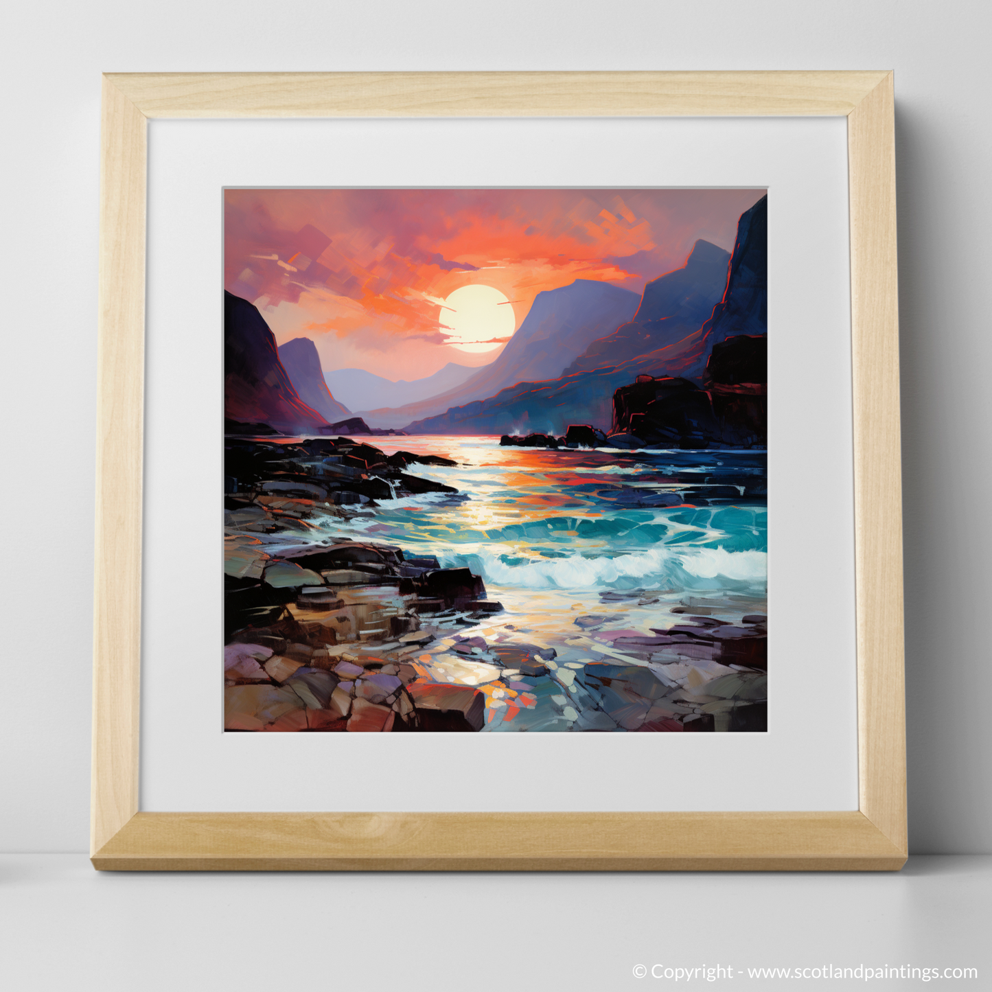 Elgol Bay at Sunset: An Impressionist Ode to Scottish Coves