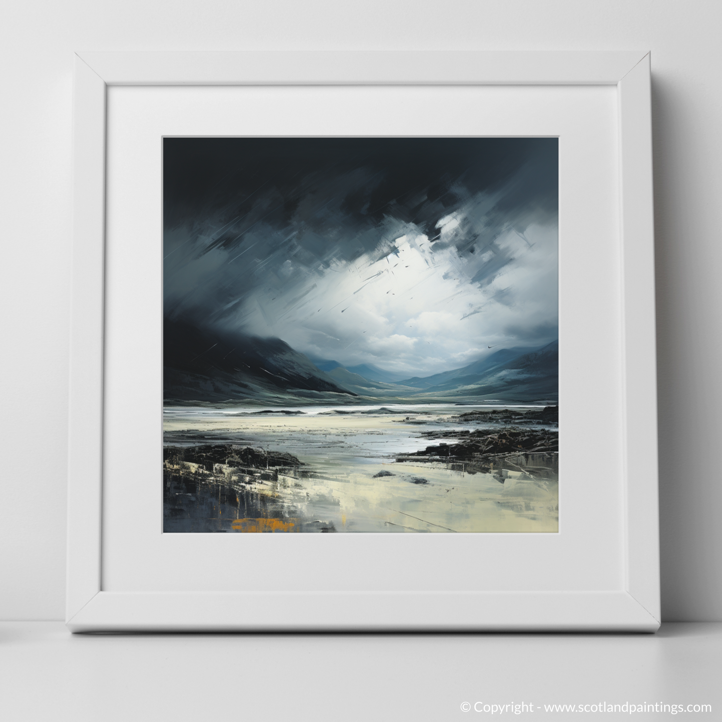 Storm's Embrace: The Majesty of Luskentyre Sands