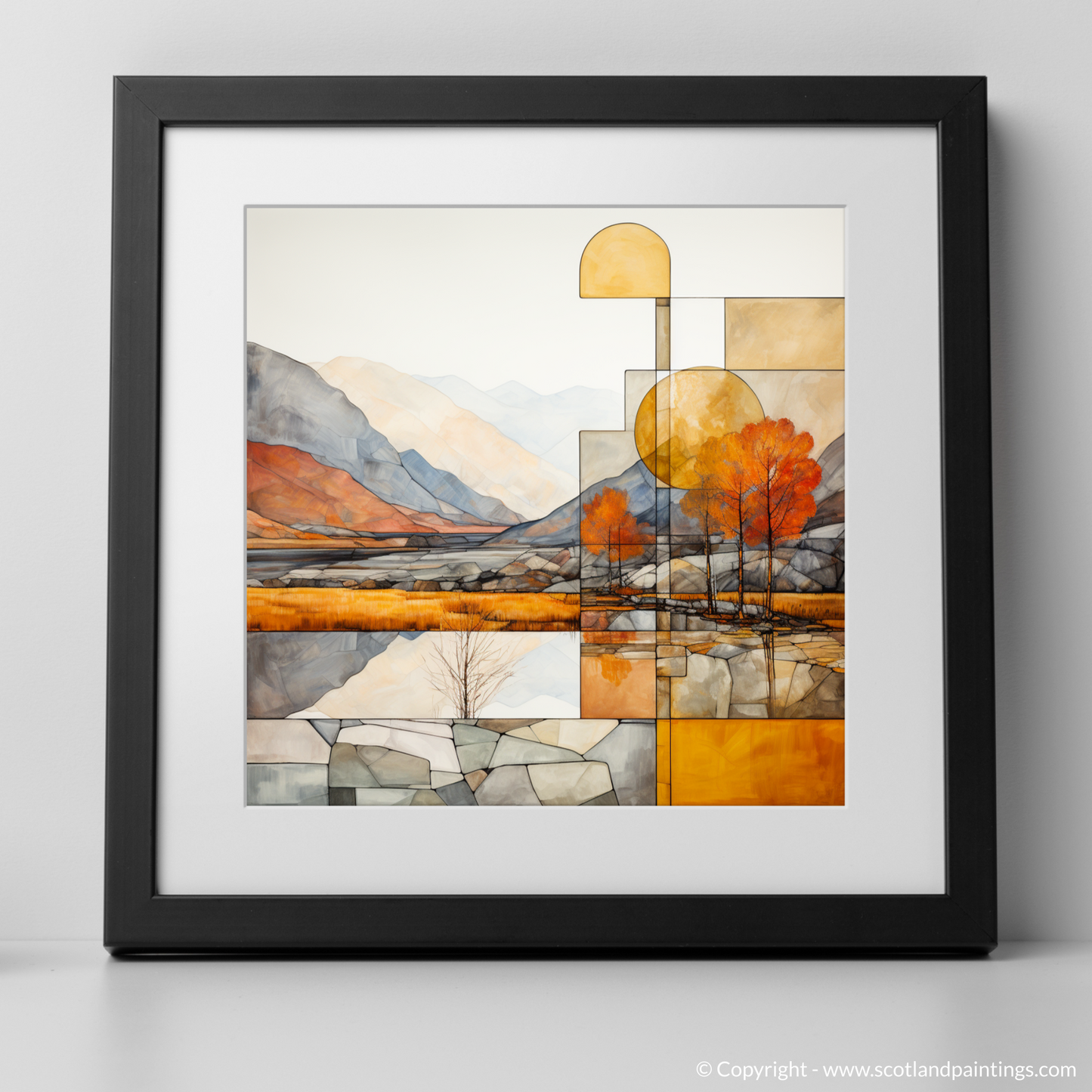 Autumn Majesty of Glencoe: An Abstract Tapestry