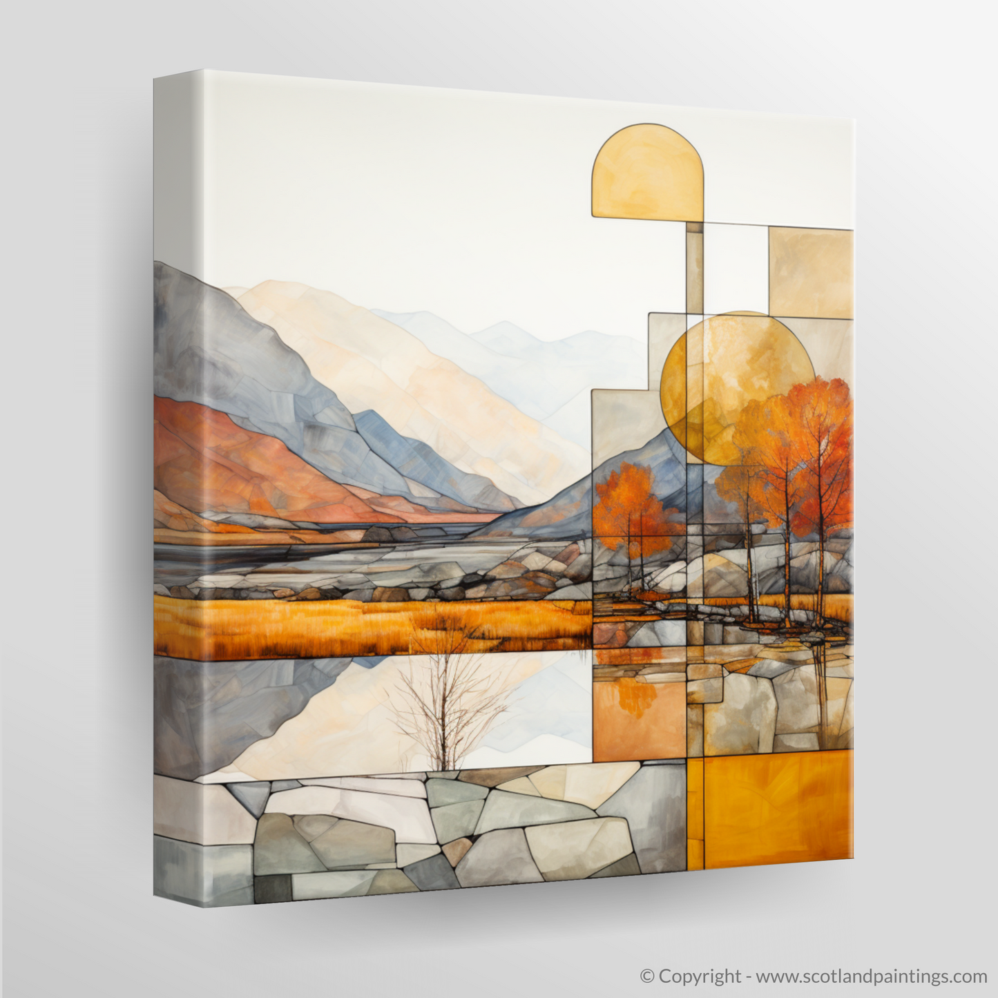 Autumn Majesty of Glencoe: An Abstract Tapestry