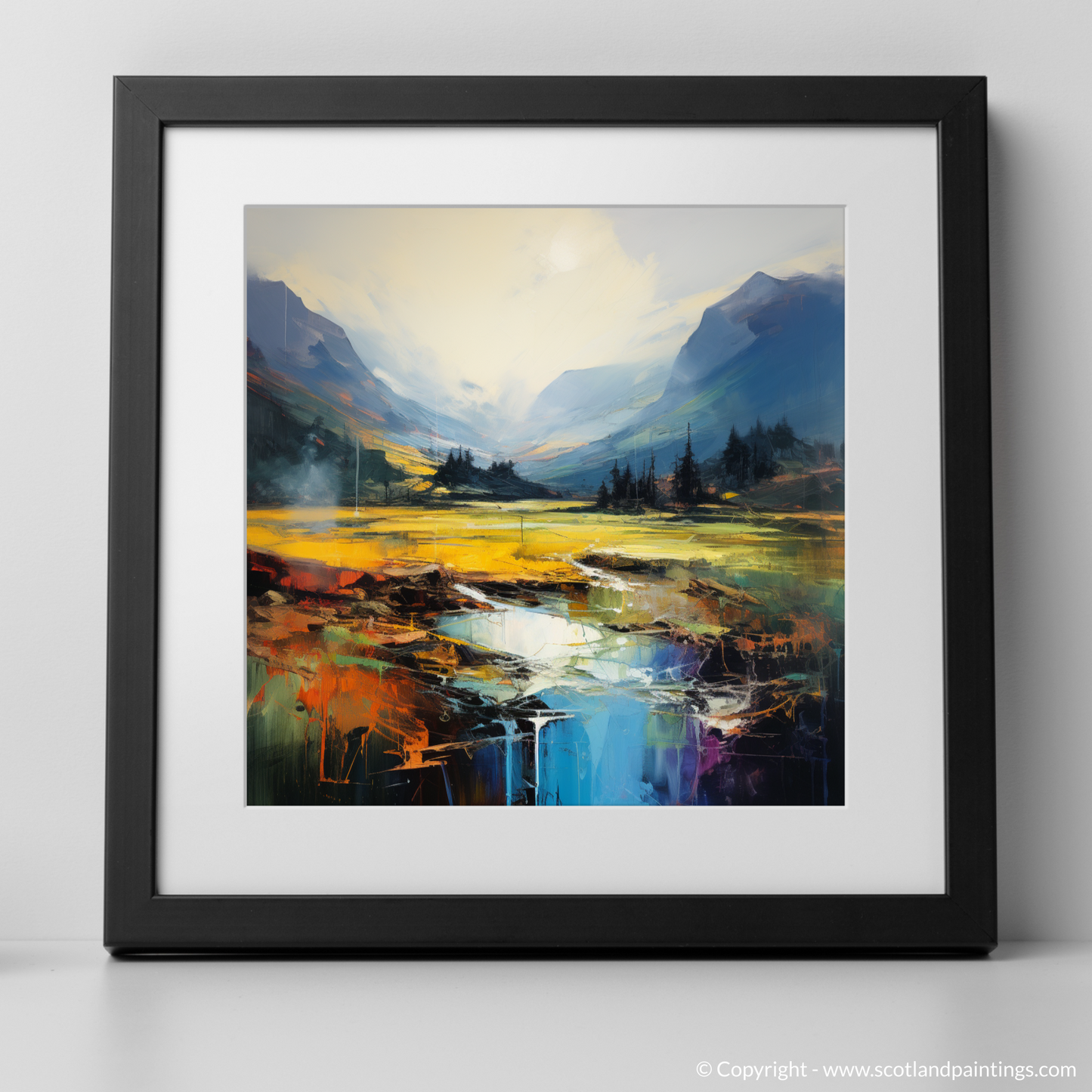 Dawn's Embrace: An Abstract Ode to Glencoe