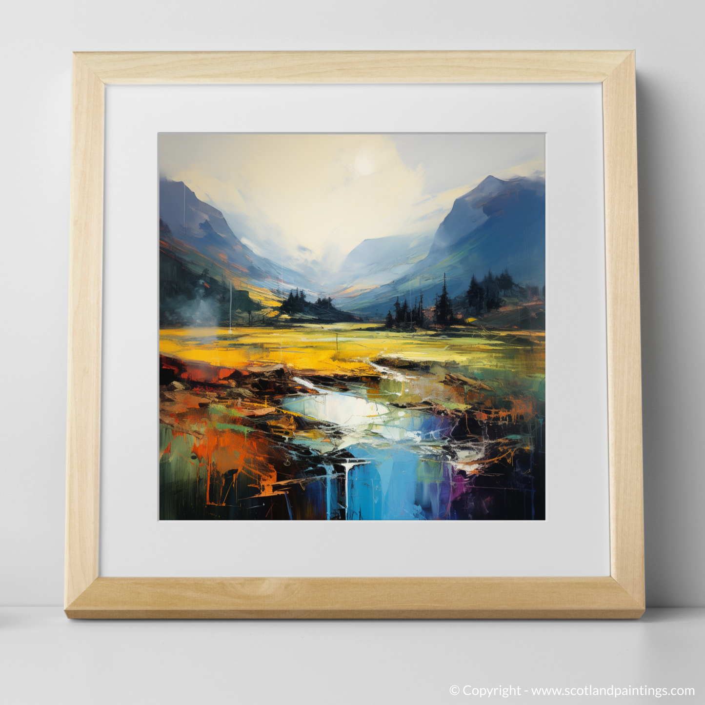 Dawn's Embrace: An Abstract Ode to Glencoe