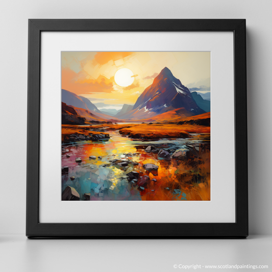 Buachaille Sunrise: An Abstract Ode to Glencoe's Splendour