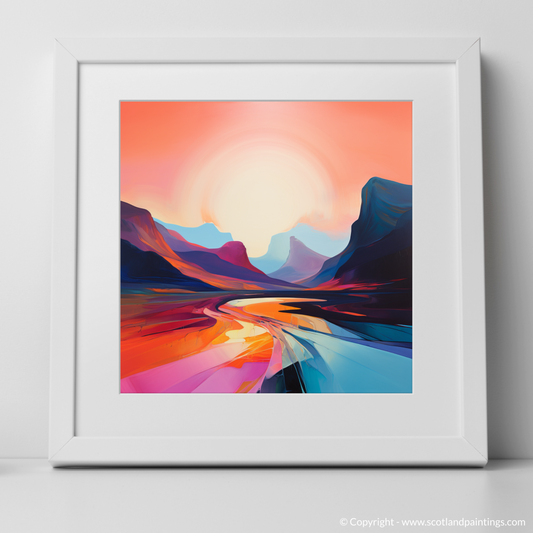 Sunset Radiance in Glencoe - A Color Field Masterpiece