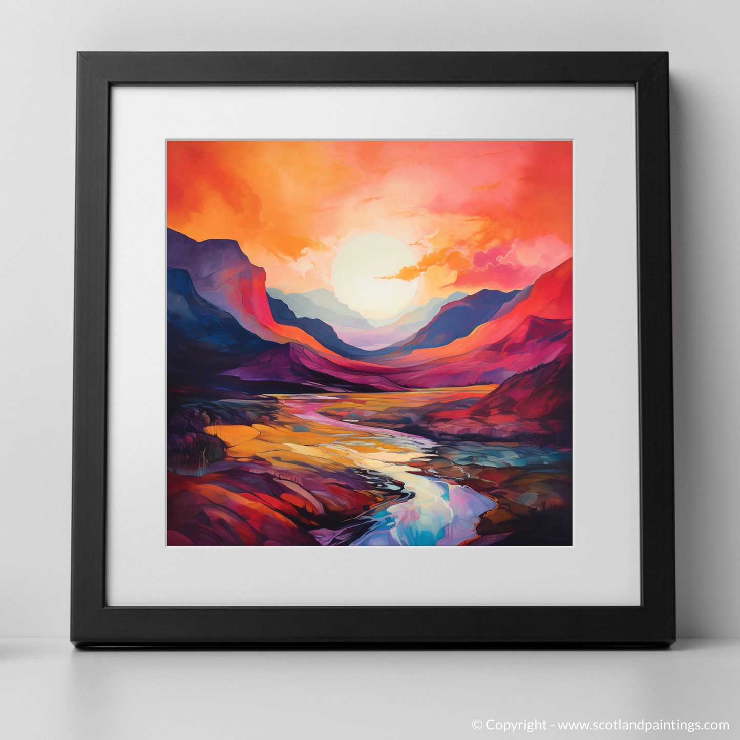 Sunset Glow Over Glencoe: A Colour Field Journey