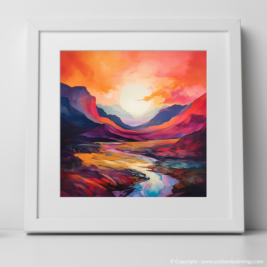 Sunset Glow Over Glencoe: A Colour Field Journey