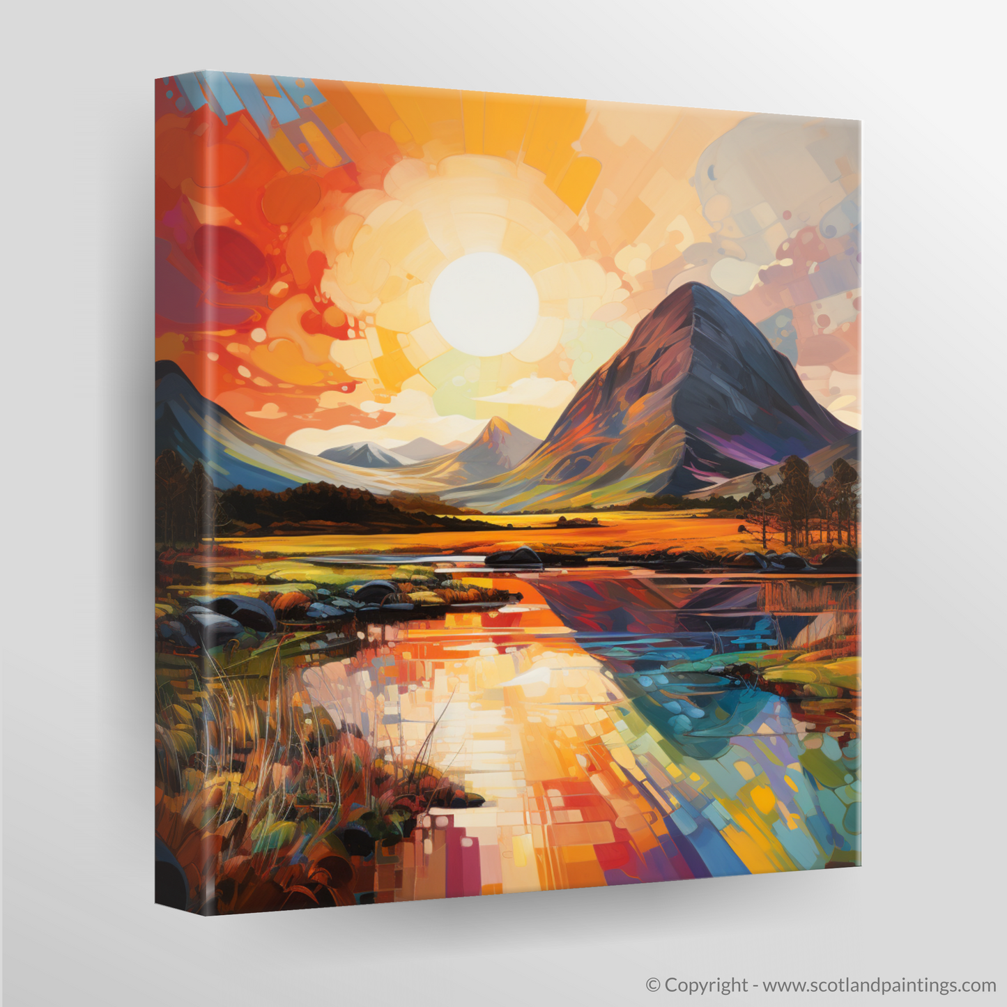 Buachaille Sunrise: A Symphony of Color Field Whispers