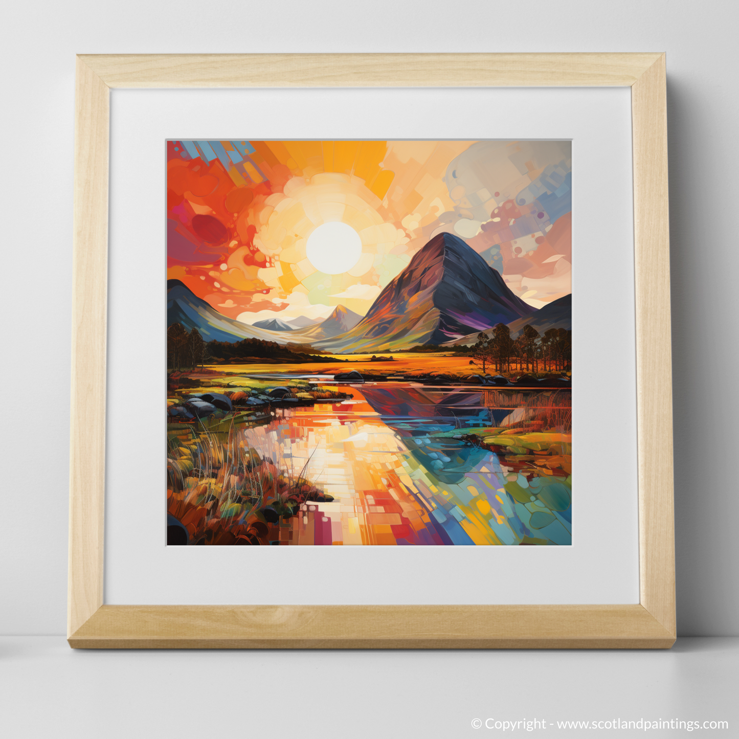 Buachaille Sunrise: A Symphony of Color Field Whispers