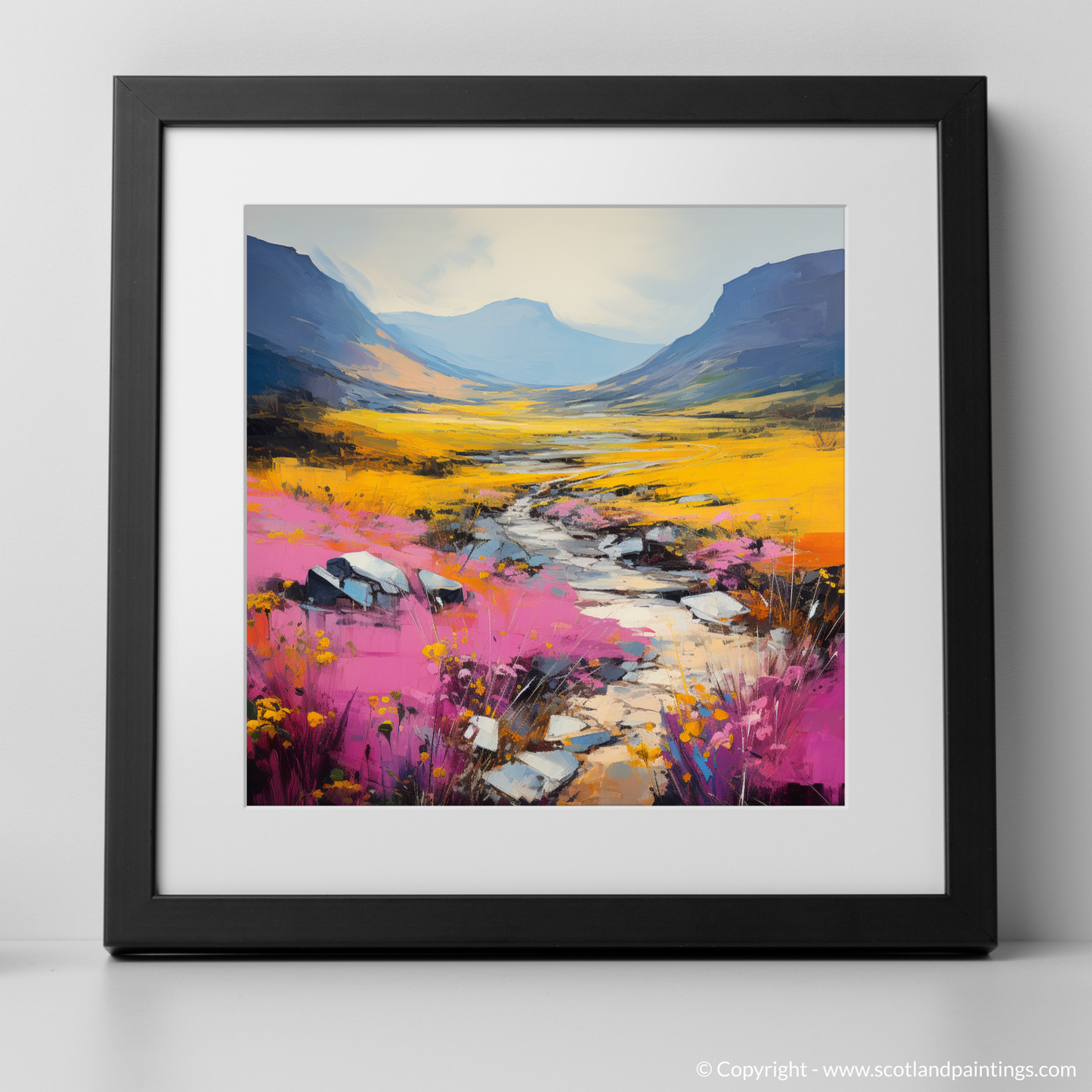 Fiery Heather on Glencoe's Slopes