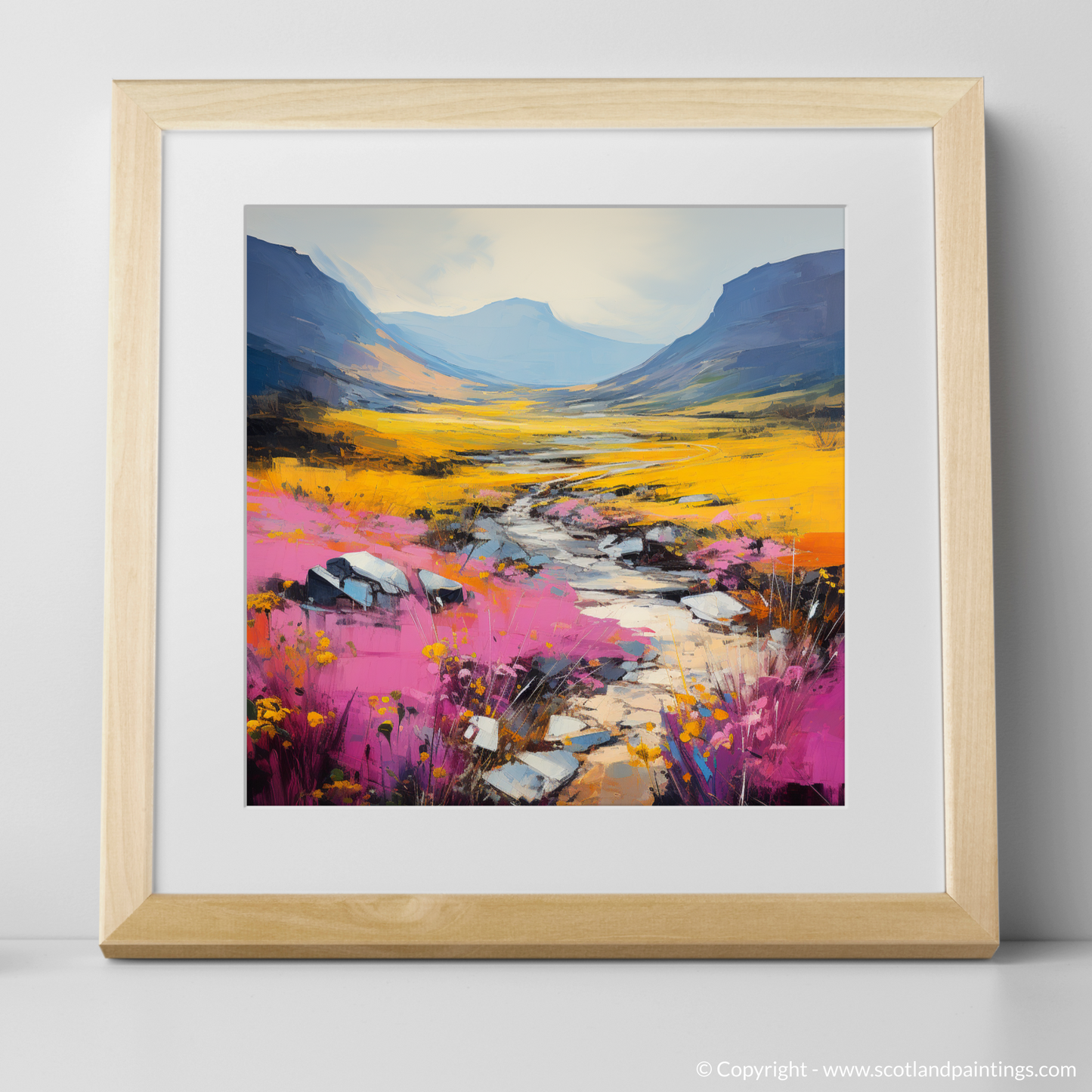 Fiery Heather on Glencoe's Slopes