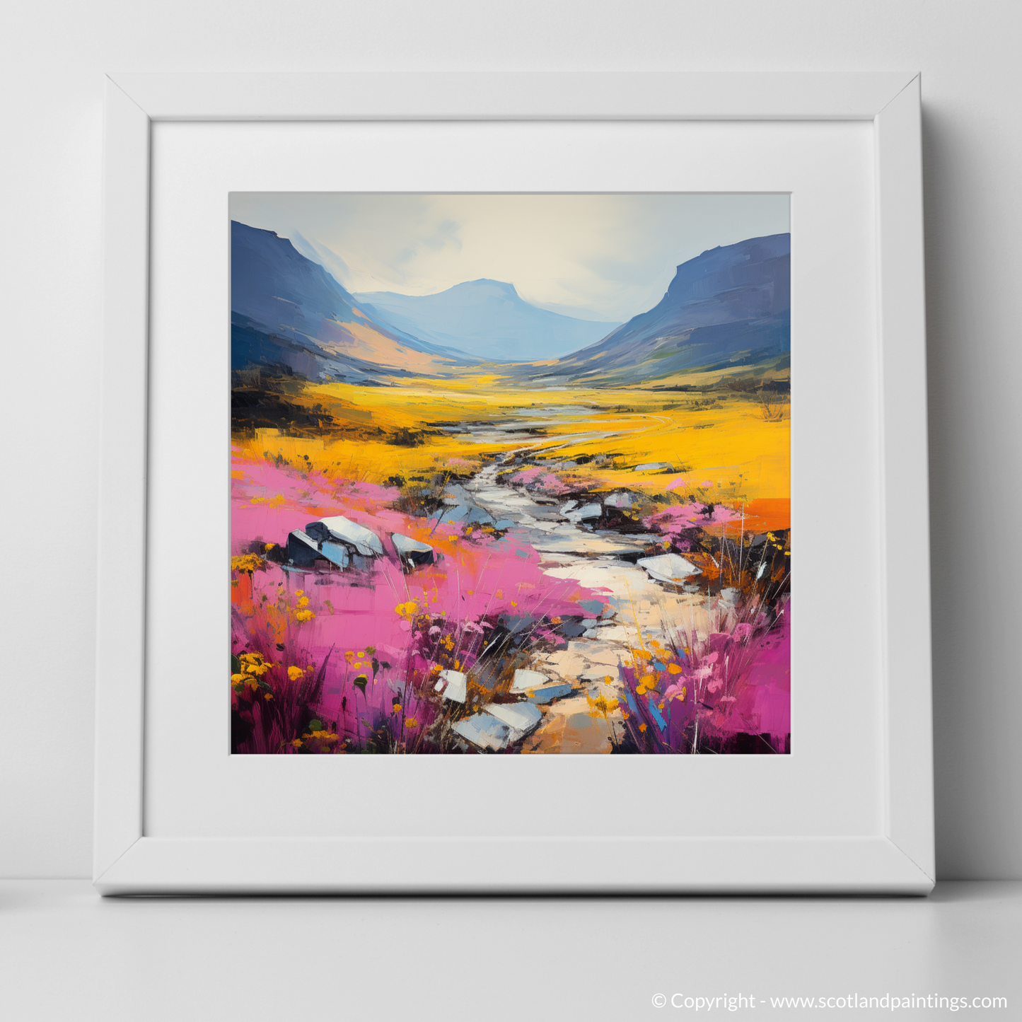 Fiery Heather on Glencoe's Slopes