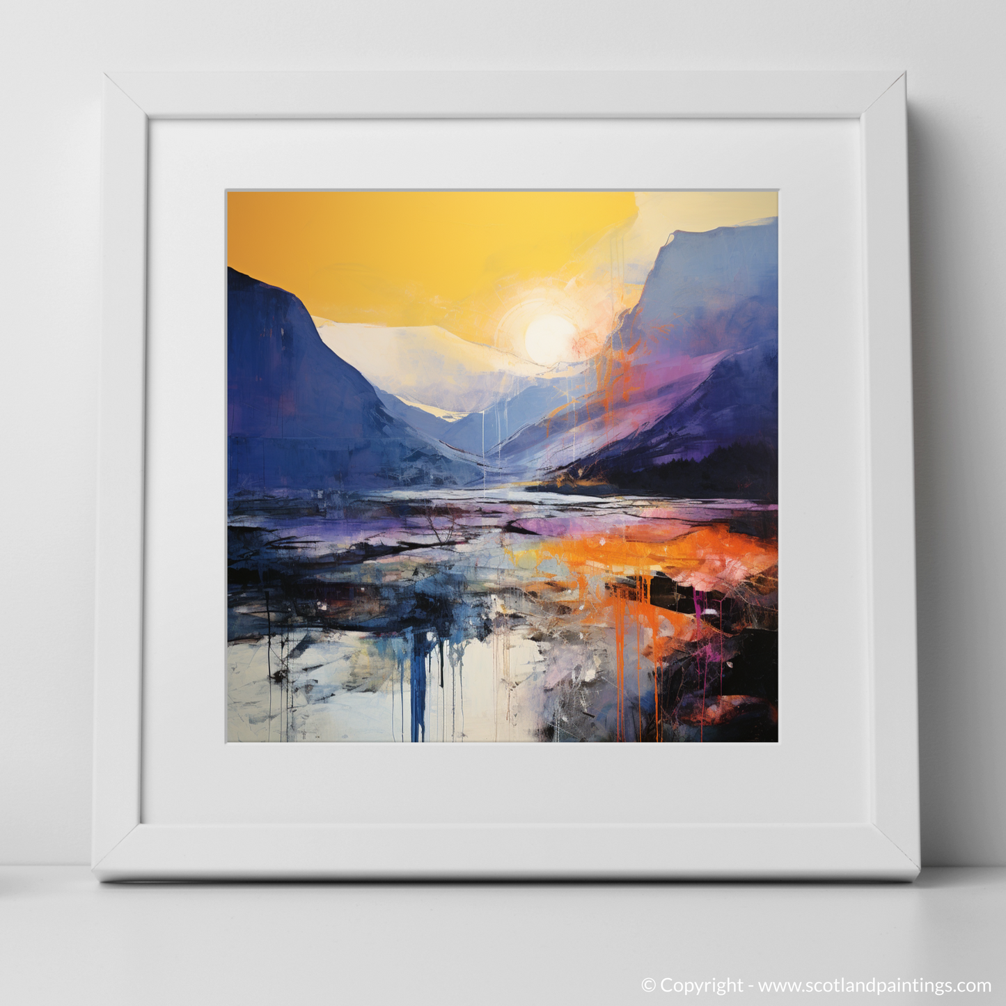 Electric Twilight: A Pop Art Reimagining of Glencoe’s Slopes