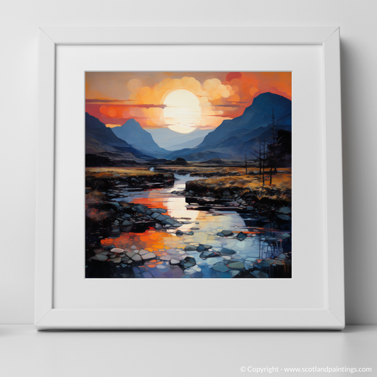 Dusk over River Coe: An Abstract Dance of Colour and Light