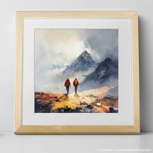 Summit of Solitude: Hikers at Buachaille, Glencoe