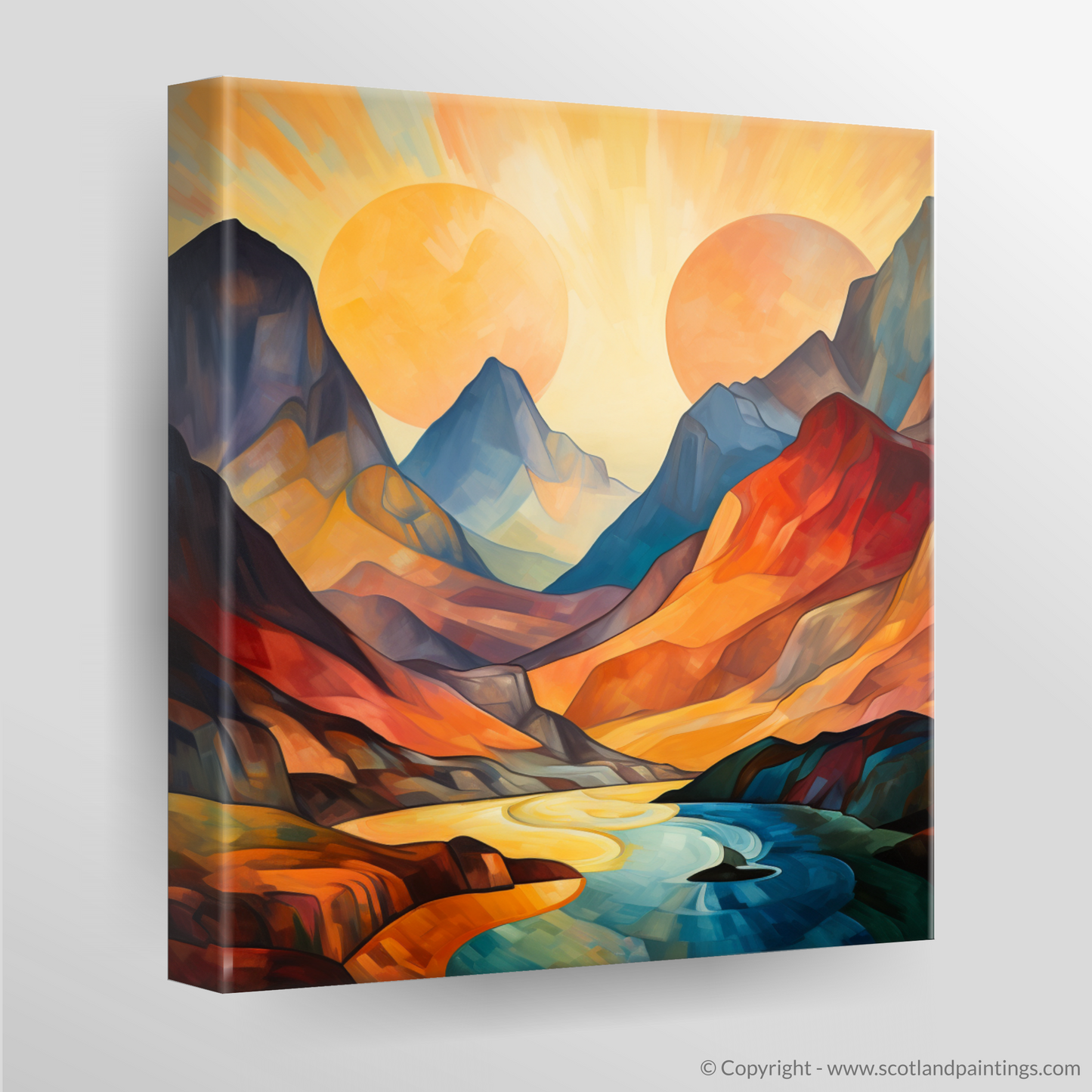 Golden Hour Abstraction: Buachaille Reimagined