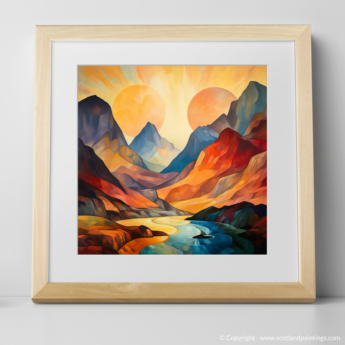 Golden Hour Abstraction: Buachaille Reimagined