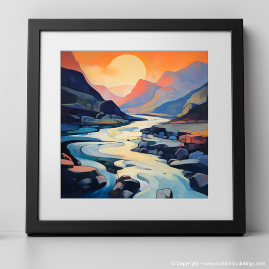 Dusk over River Coe: A Cubist Rhapsody