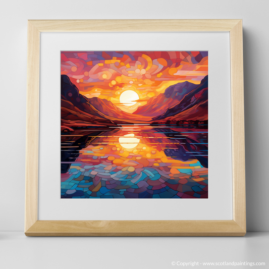 Cubist Sunset Over Glencoe Lochan