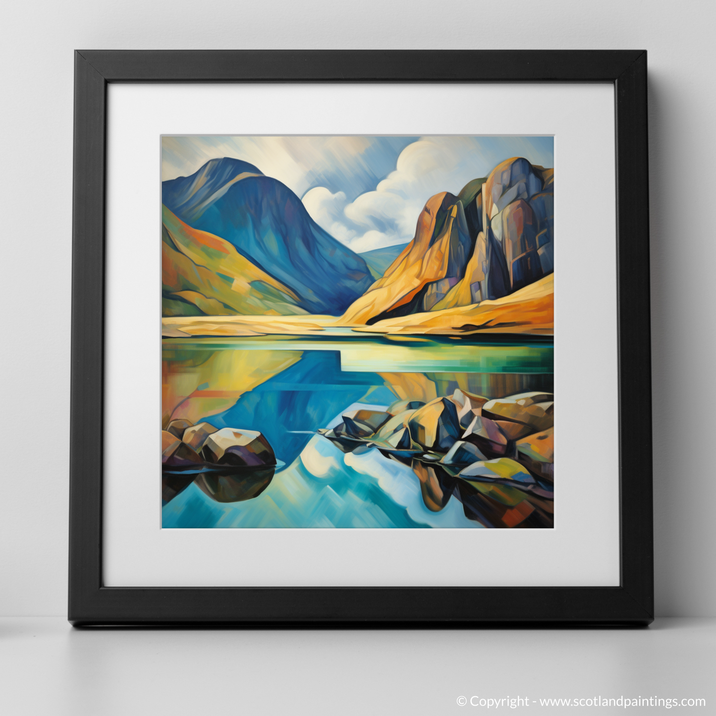 Crystal Lochan in Glencoe Cubist Rhapsody