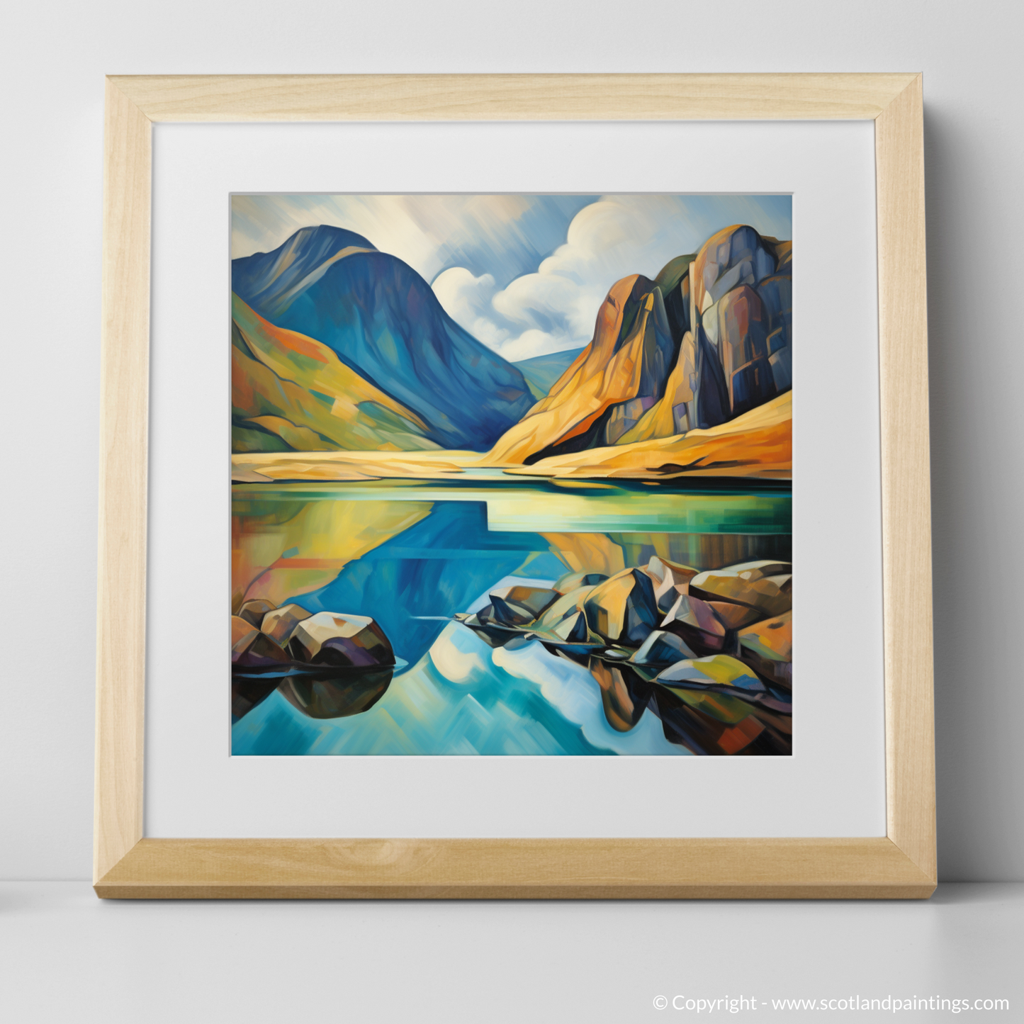 Crystal Lochan in Glencoe Cubist Rhapsody