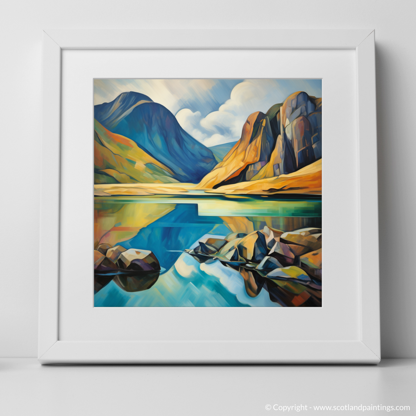 Crystal Lochan in Glencoe Cubist Rhapsody