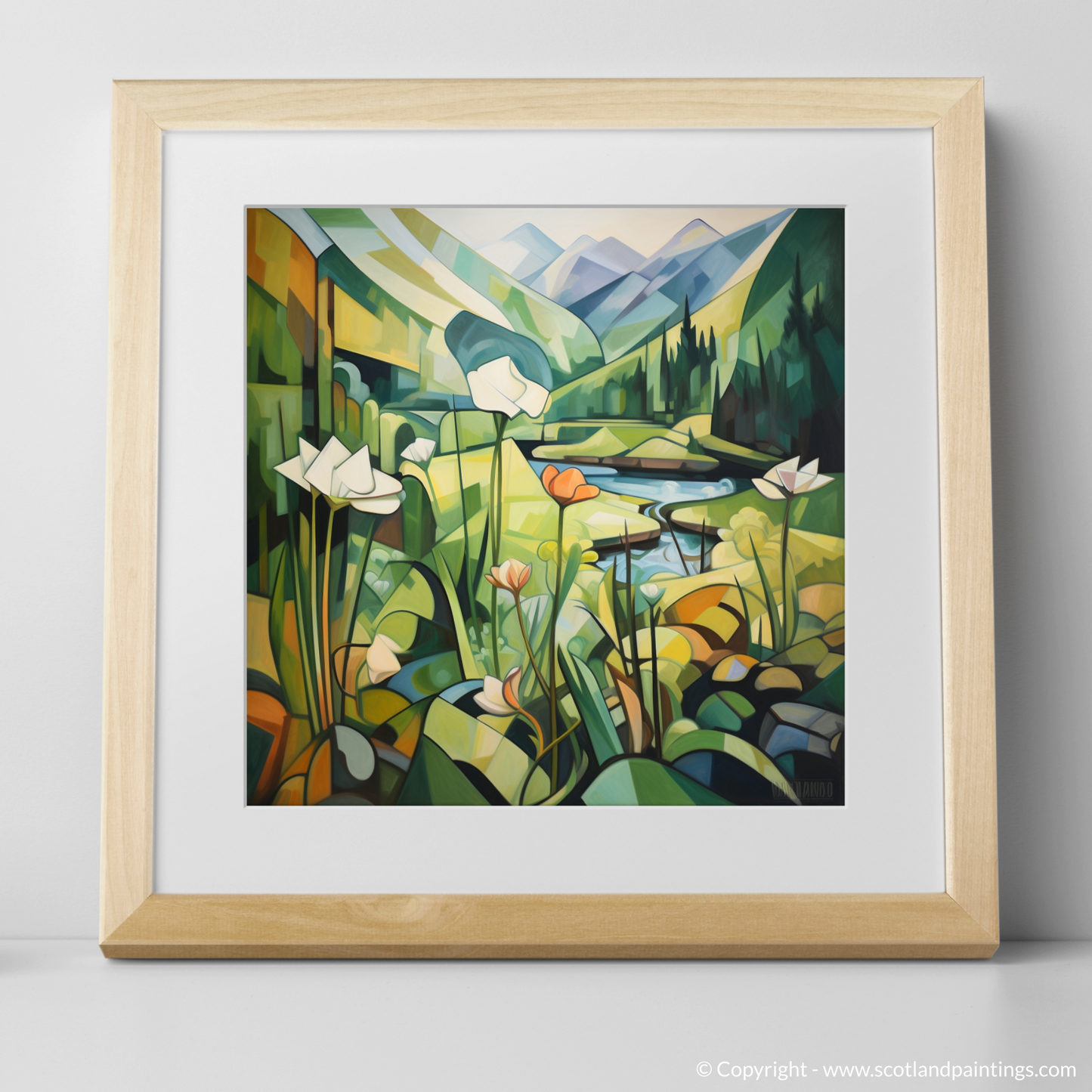 Cubist Dawn over Glencoe with Wood Sorrel