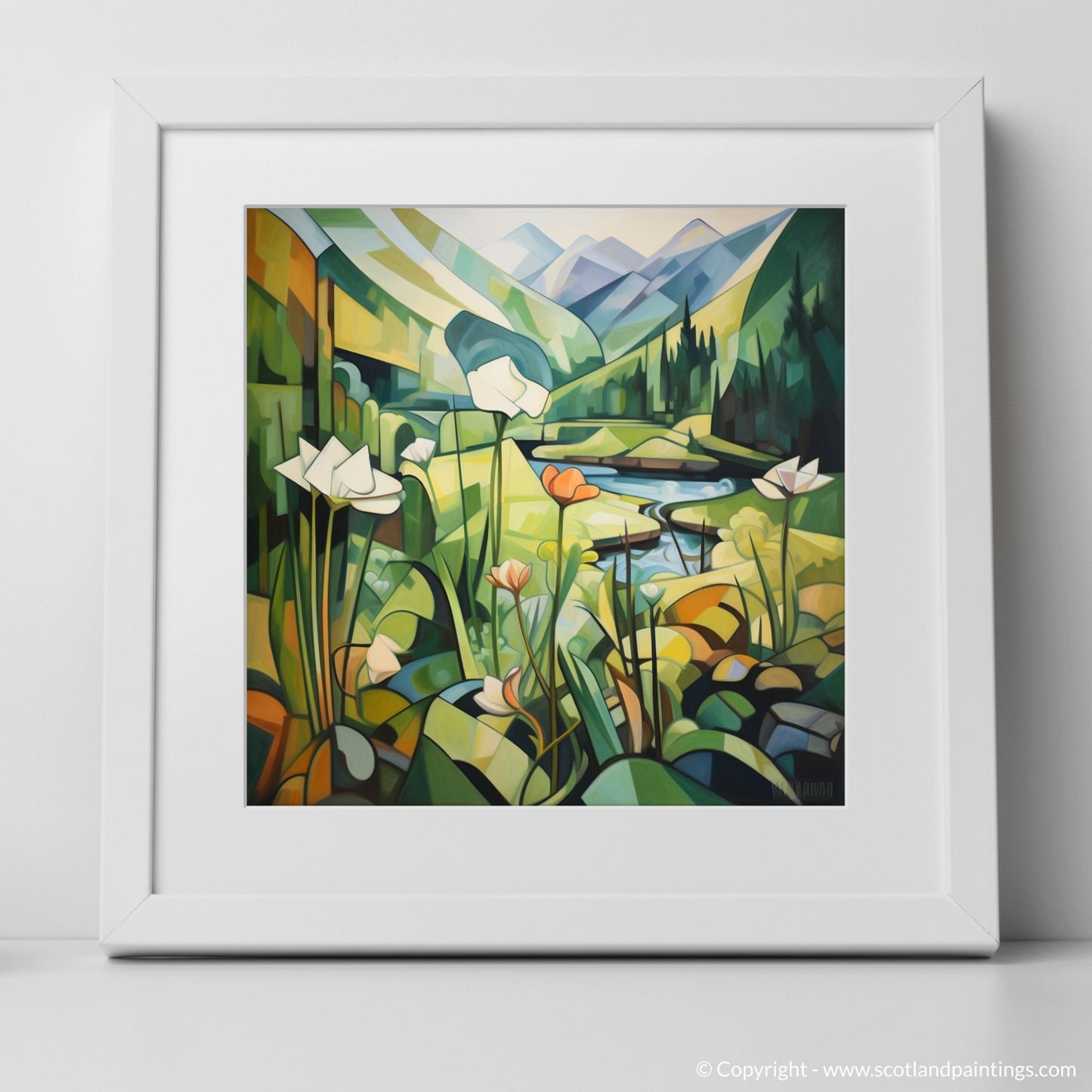 Cubist Dawn over Glencoe with Wood Sorrel